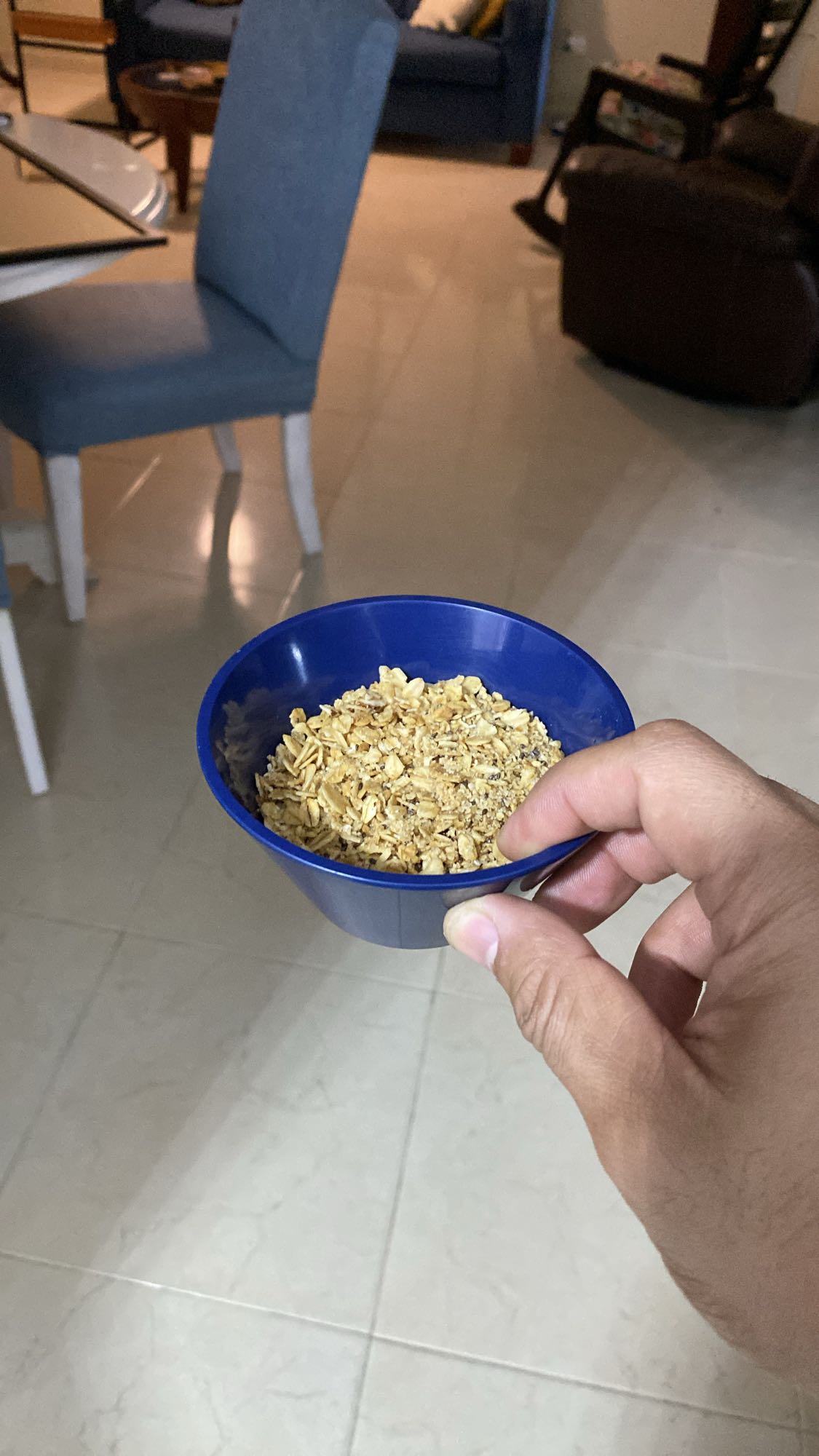 granola en taza