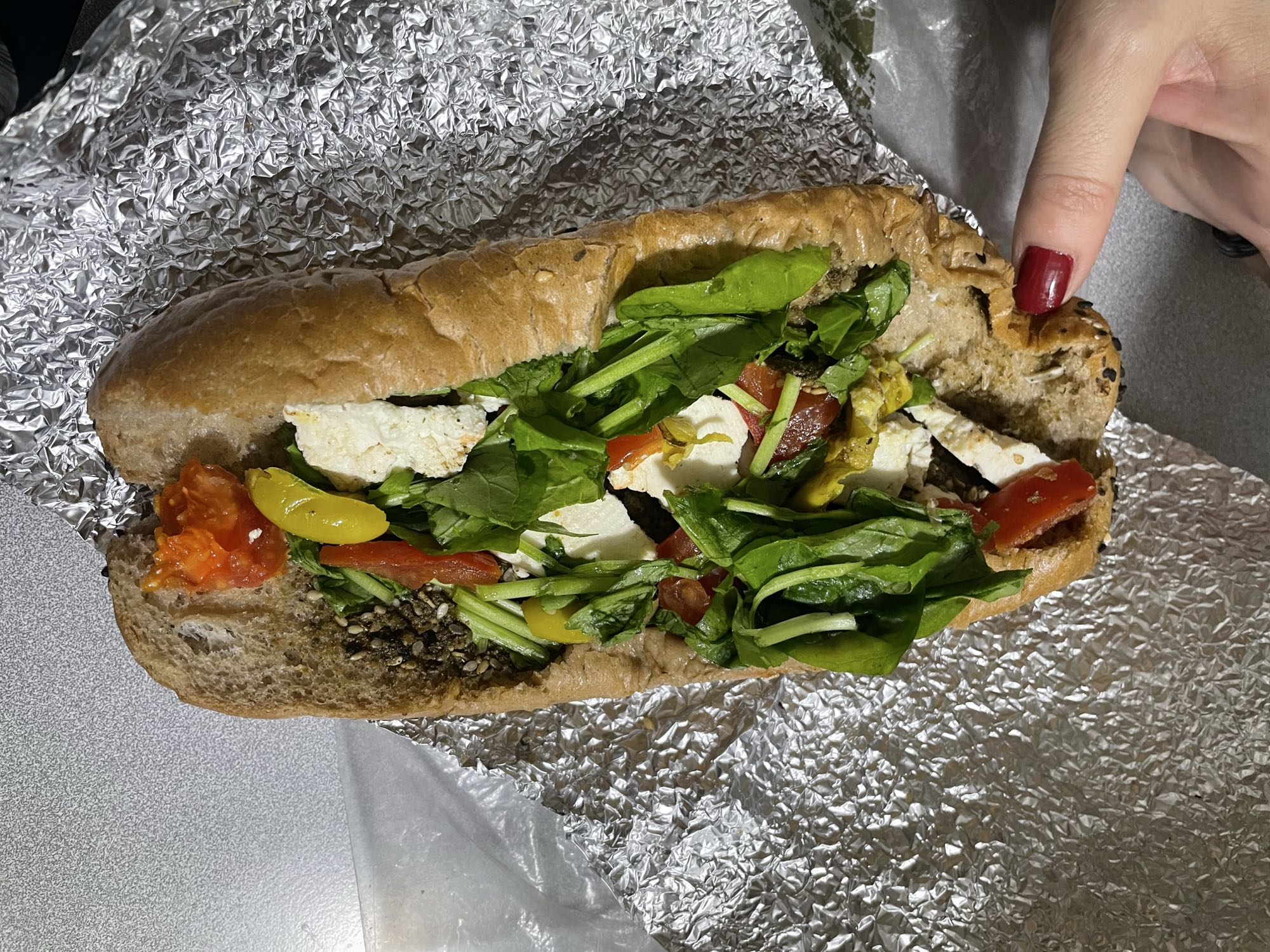 Feta Veggie Sandwich