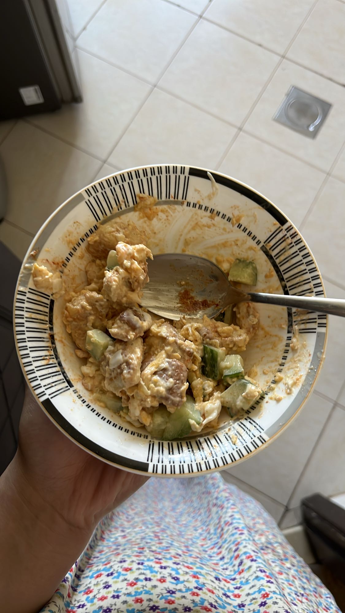 سلطة دجاج كريمية