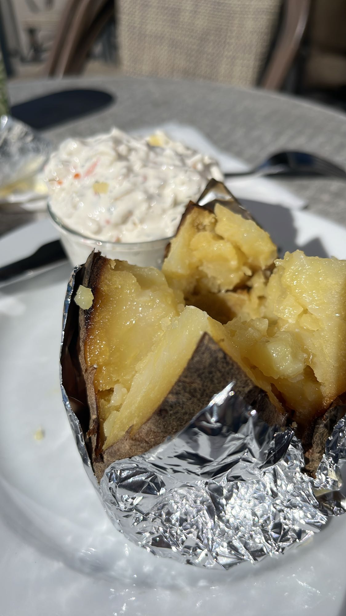 Bakad potatis med röra