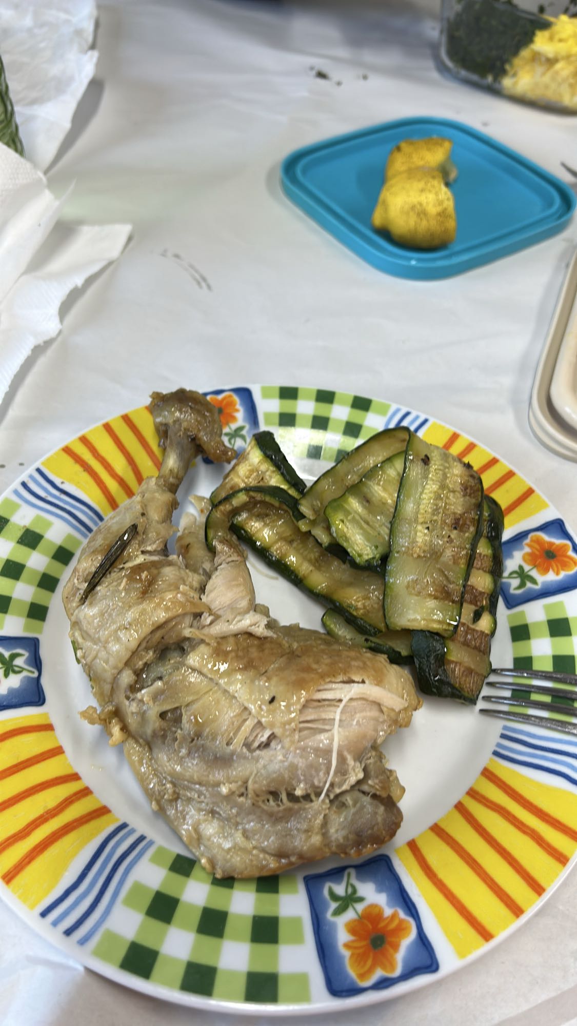 Pollo e zucchine