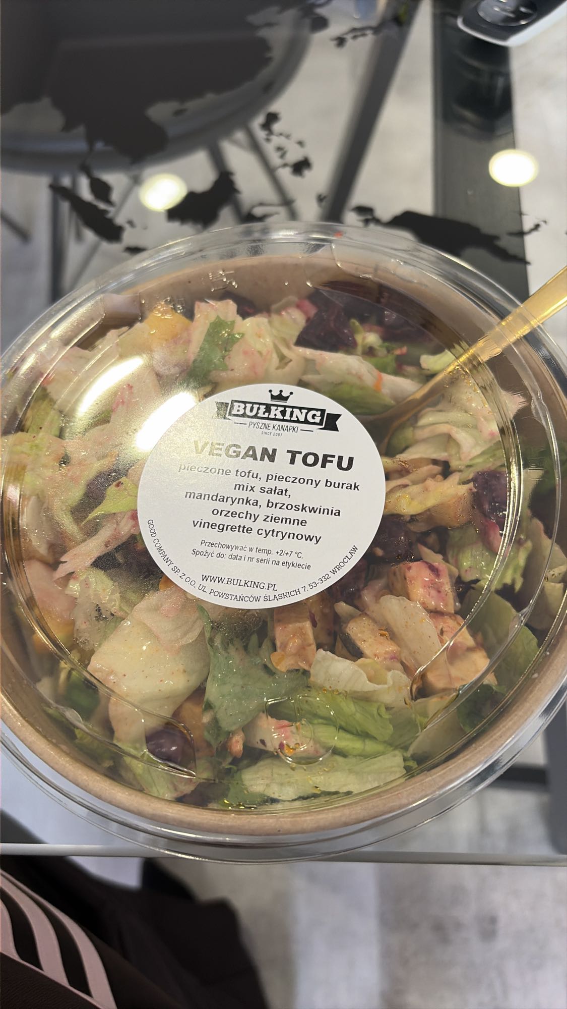 Sałatka wegańskie tofu