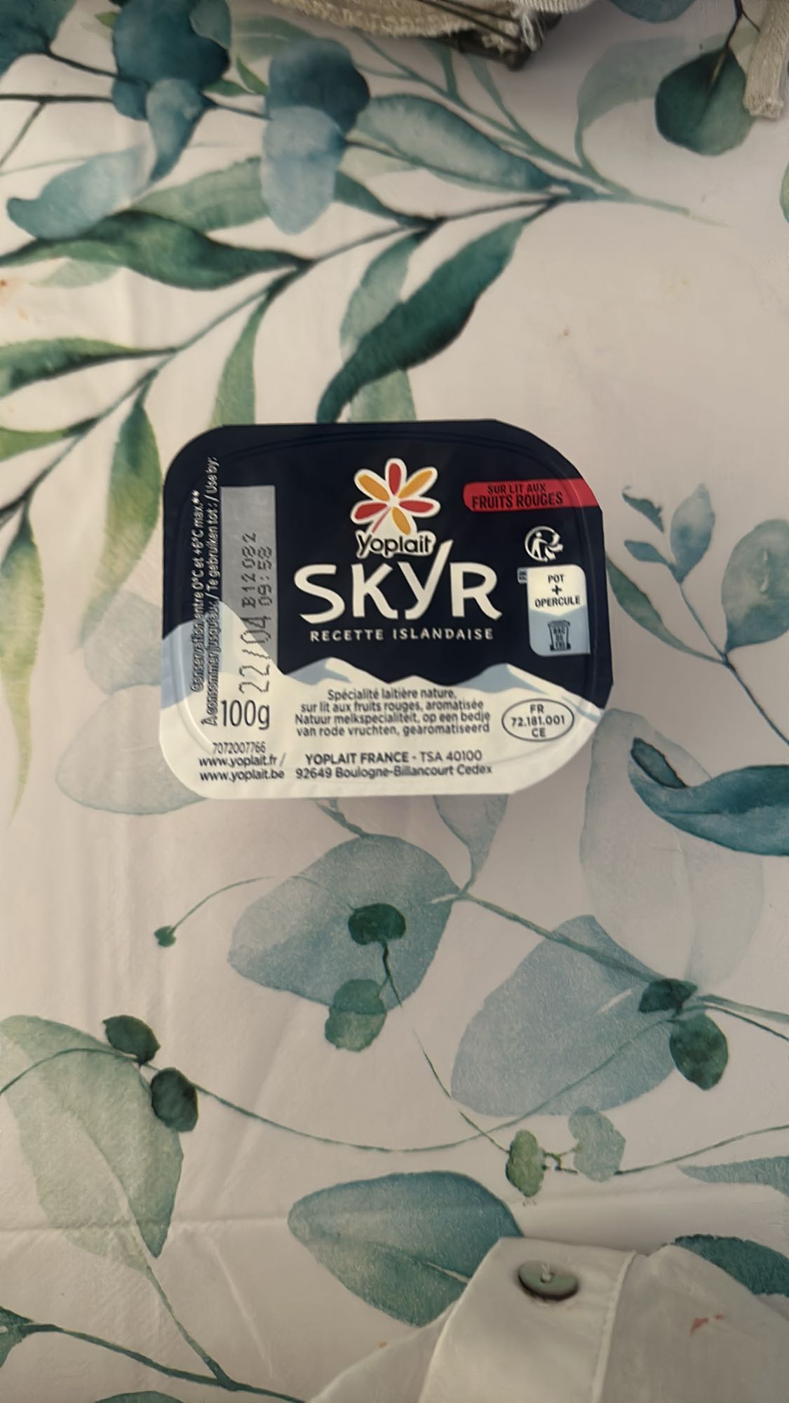 Skyr aux fruits rouges
