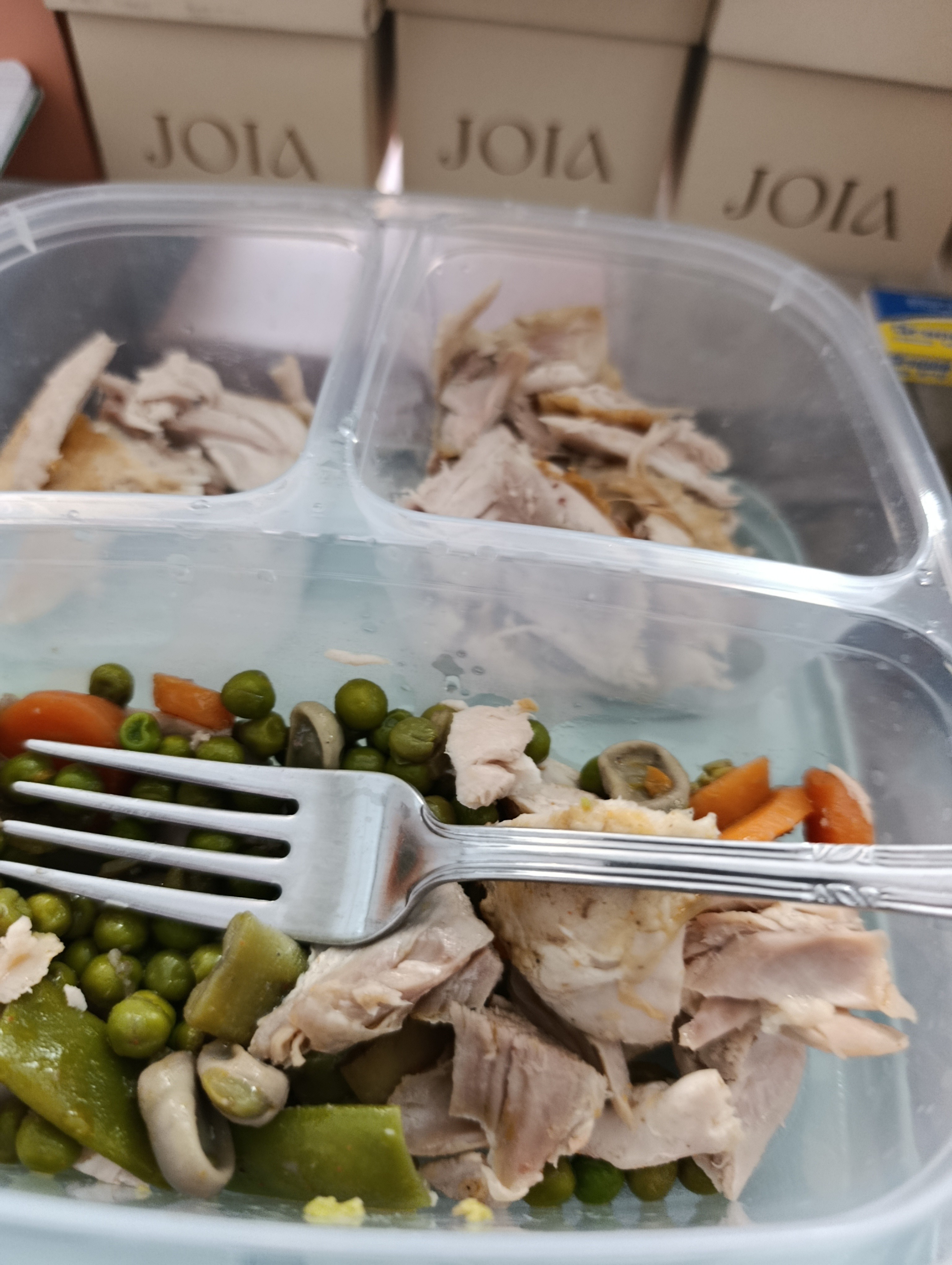 pollo con verduras