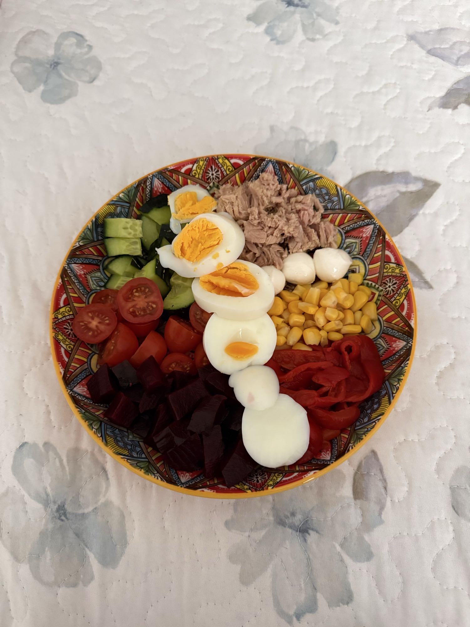 ensalada con atun y huevo