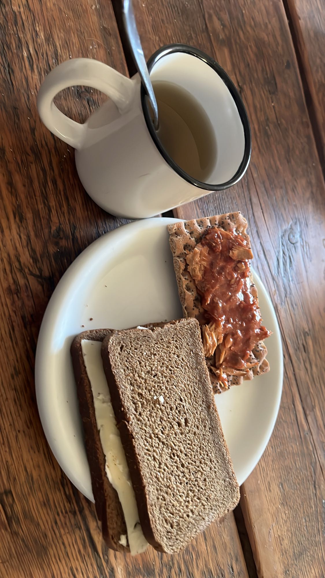 Smörgåsar med kaffe