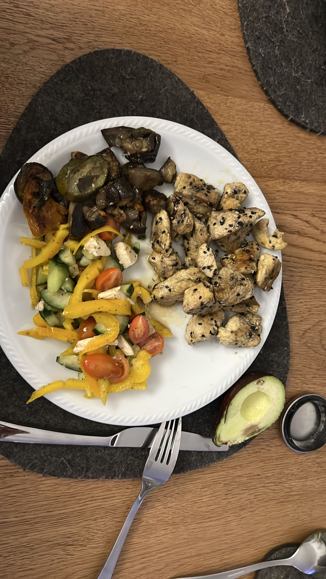 Pollo e verdure miste