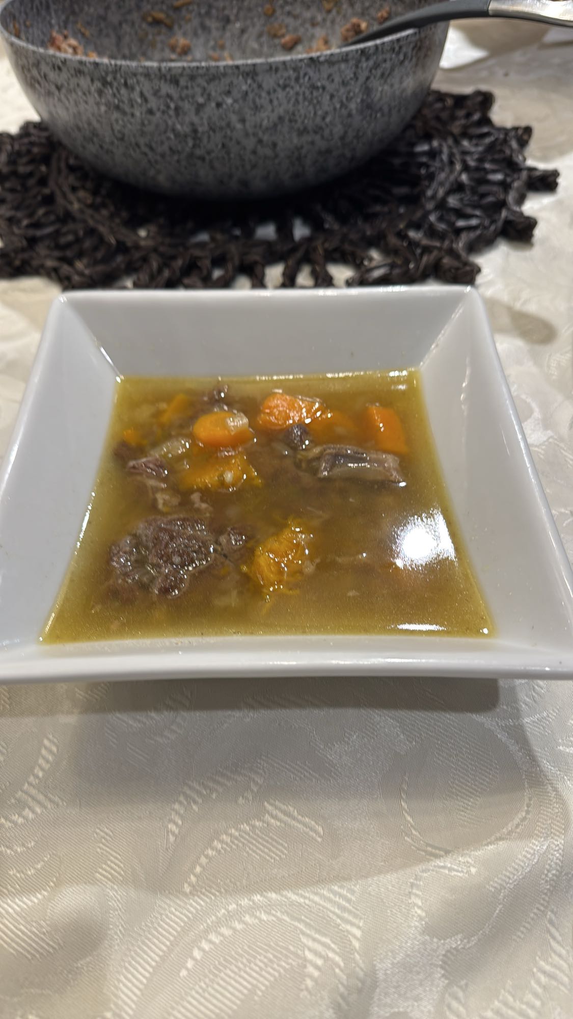 sopa de res con zanahoria