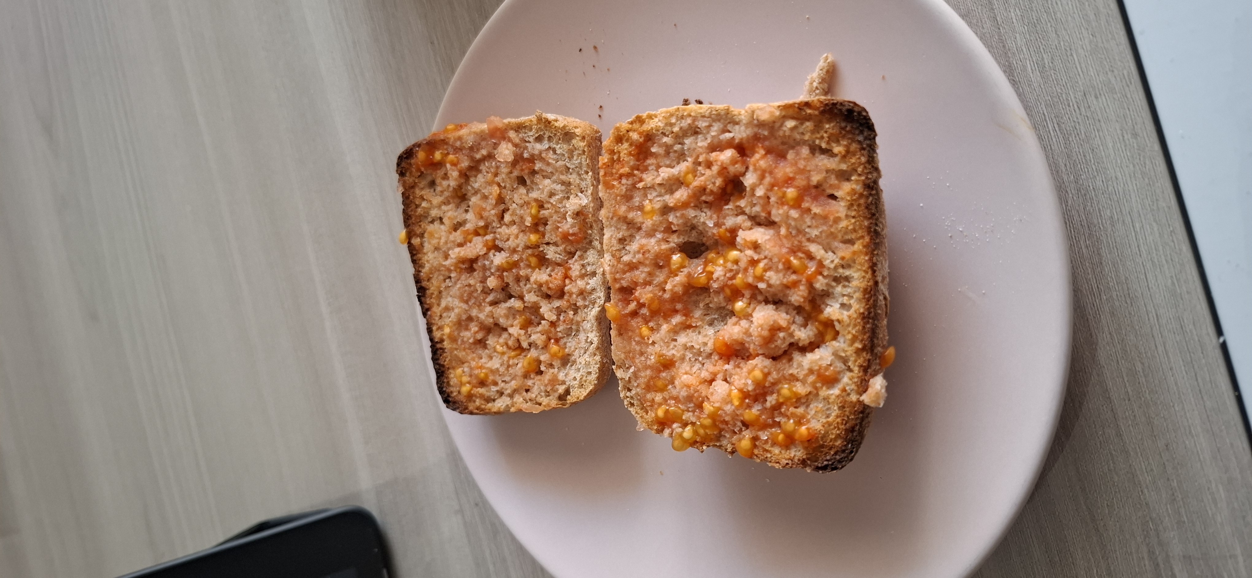 tostadas con tomate