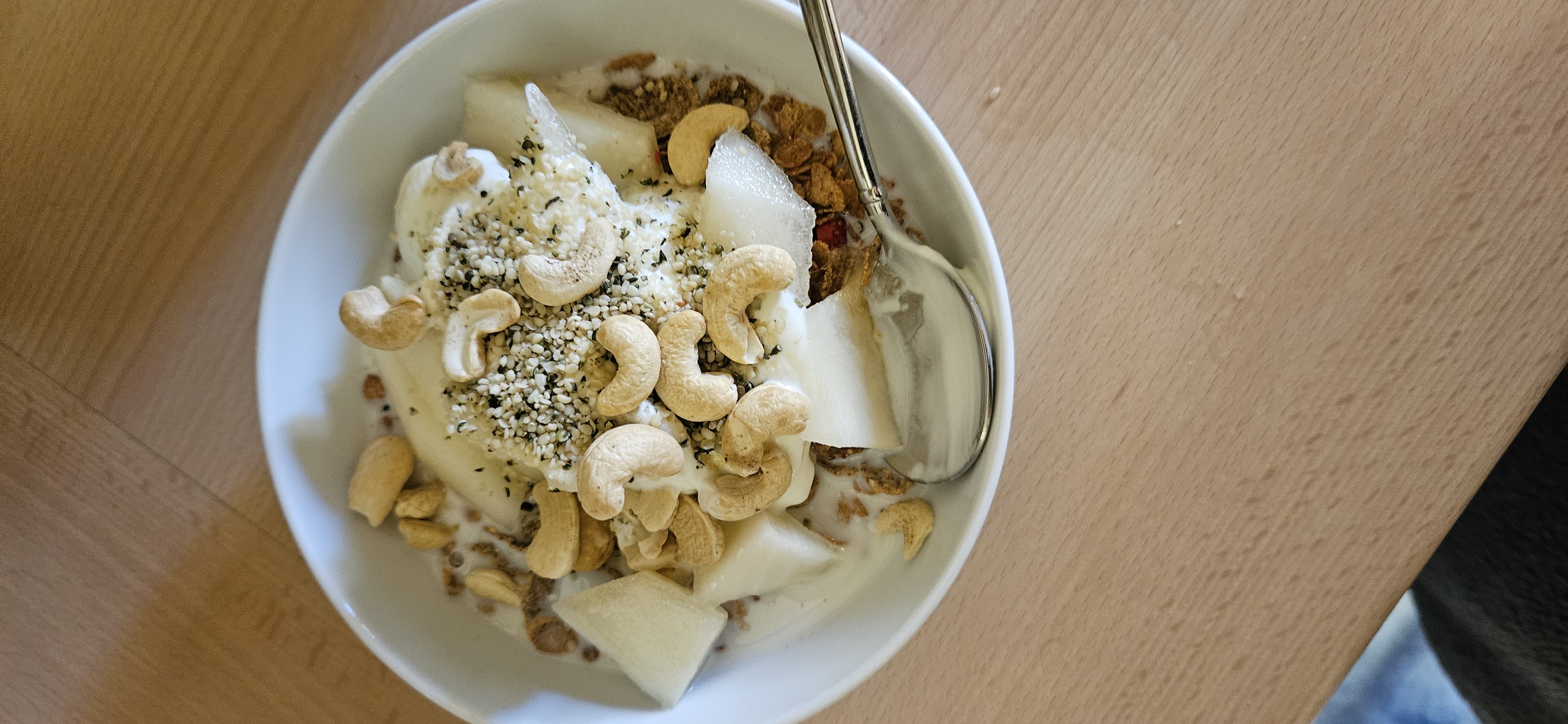 Yogurt Melon Granola Bowl