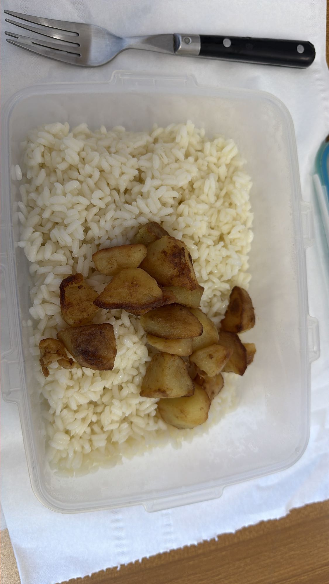 Riso bianco e patate