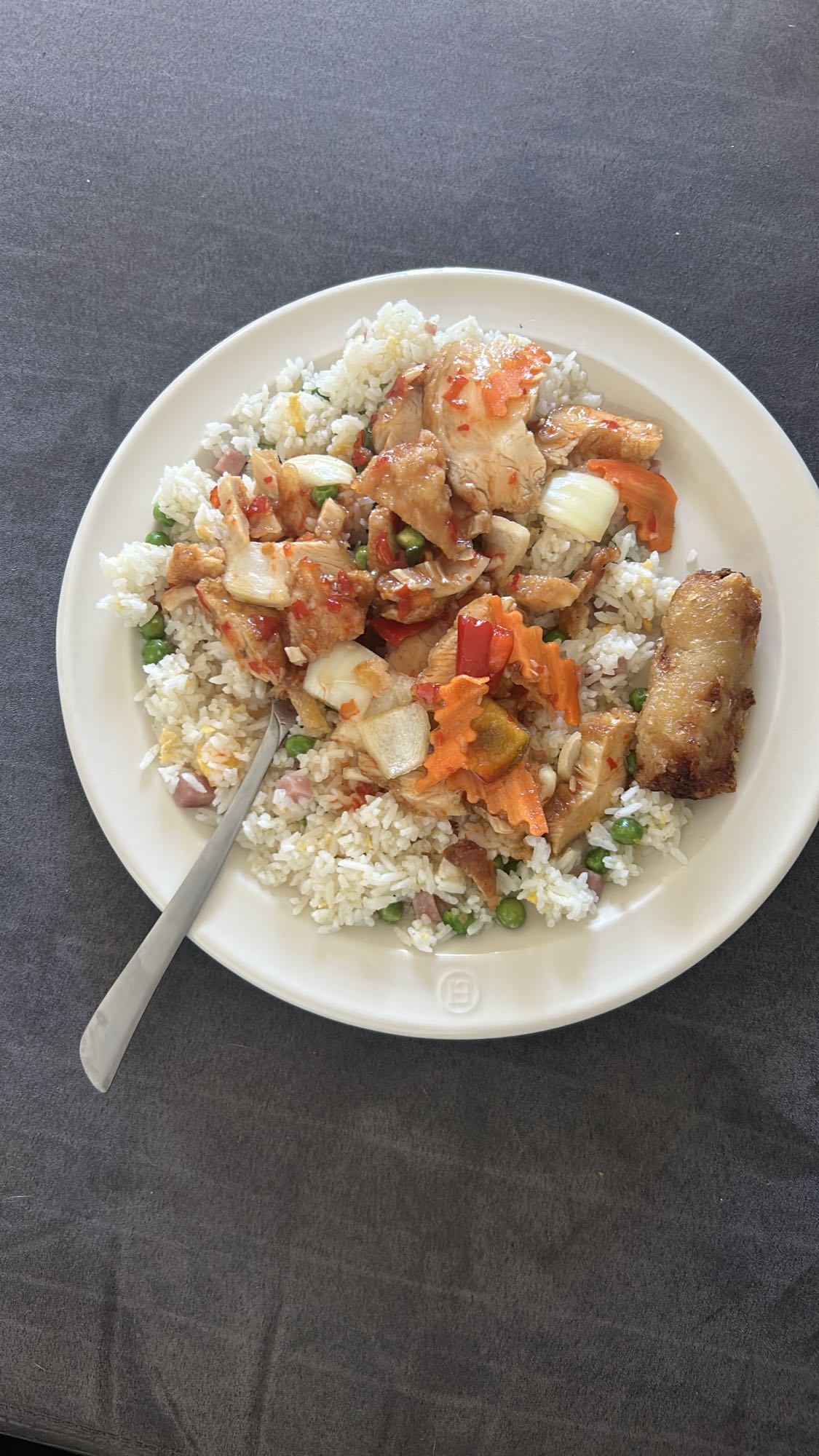 Riz frit au poulet
