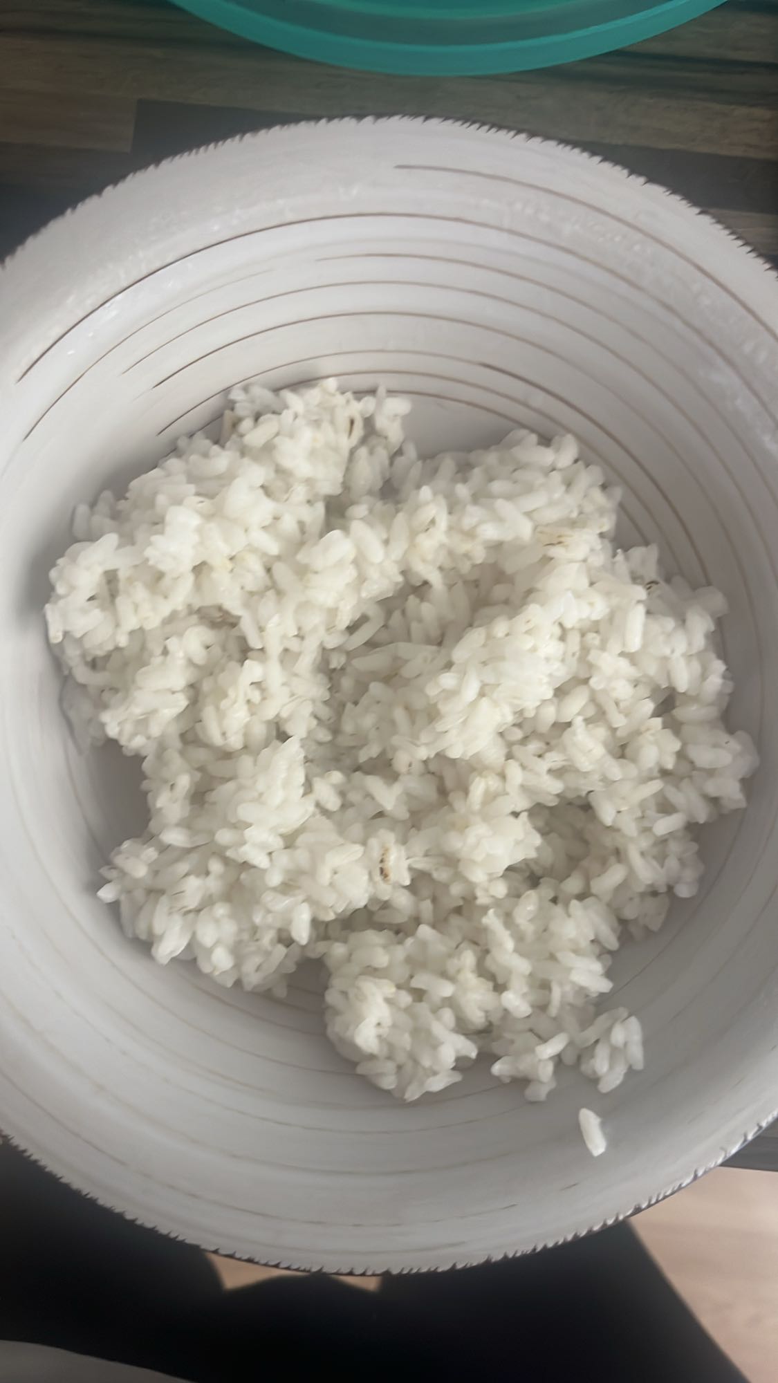 arroz blanco cocido