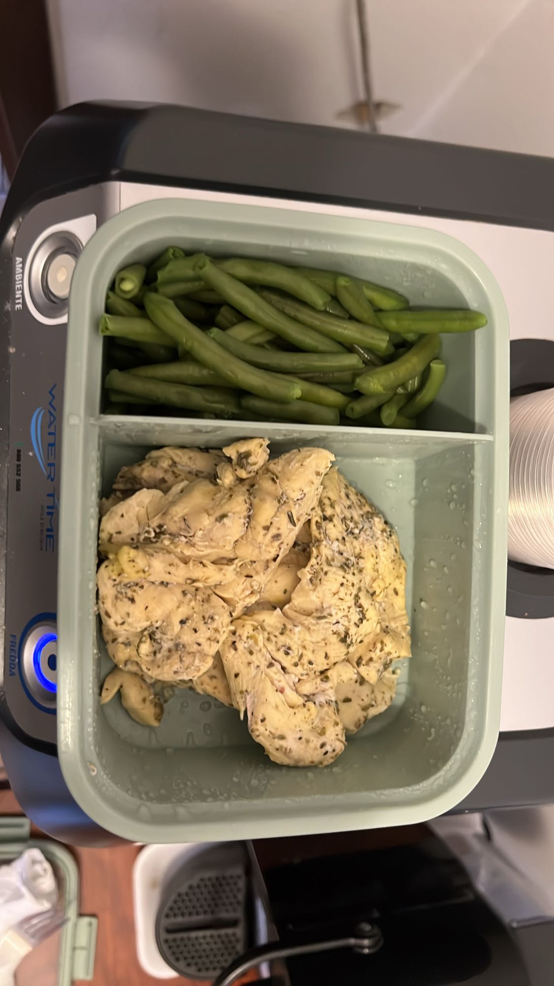 Pollo e fagiolini