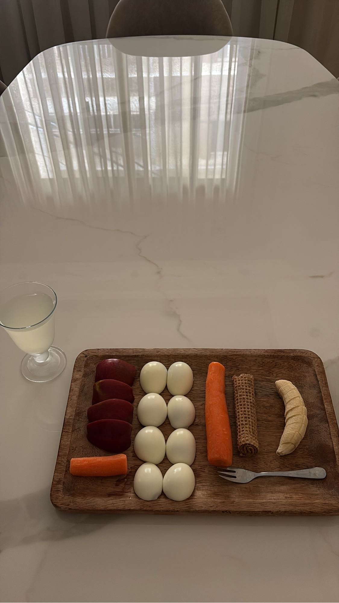 Egg Fruit Snack Plate