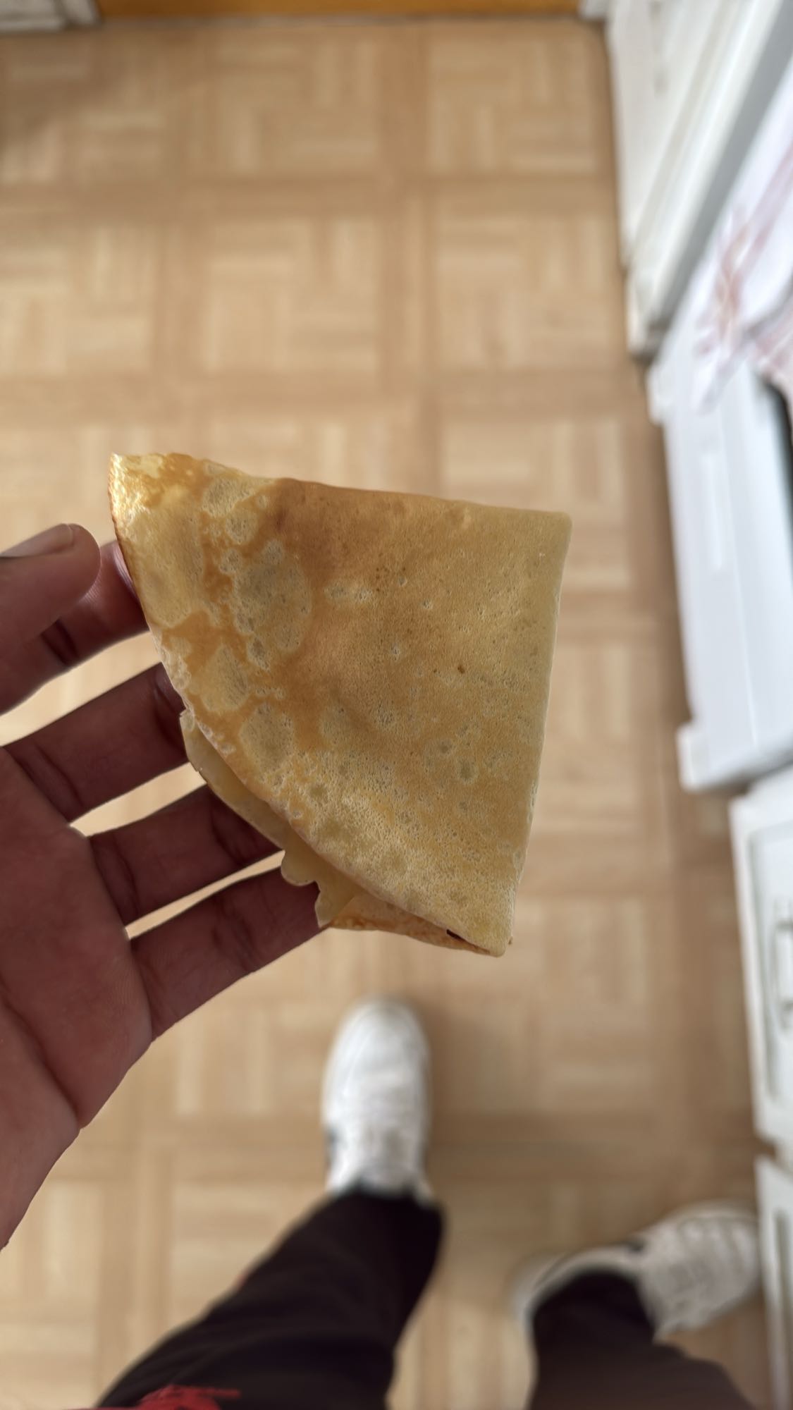 Crêpe nature pliée