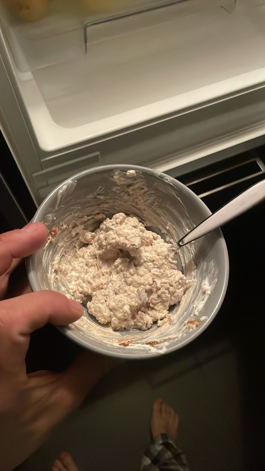 Bol de flocons crémeux