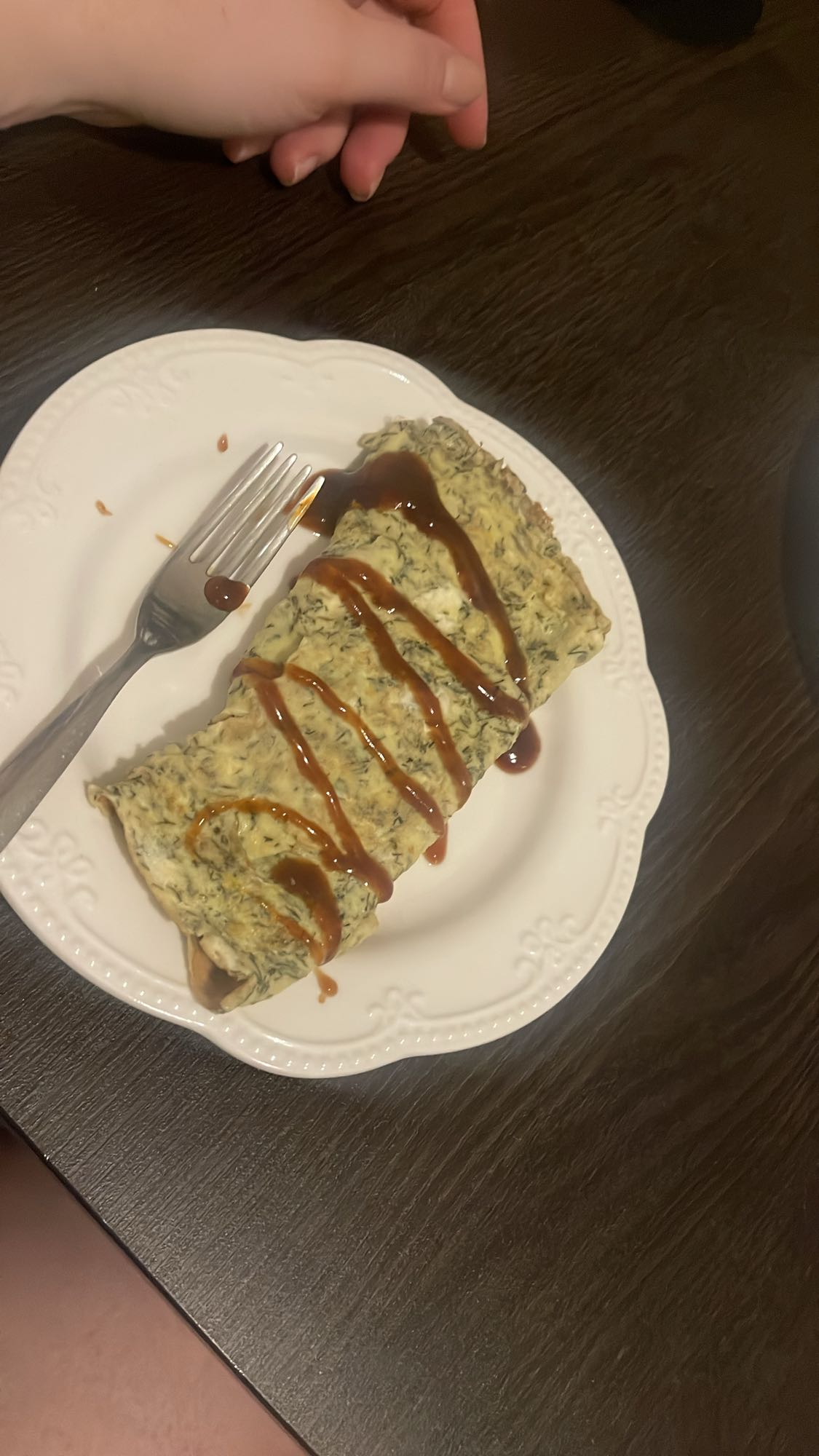 Омлет с зеленью