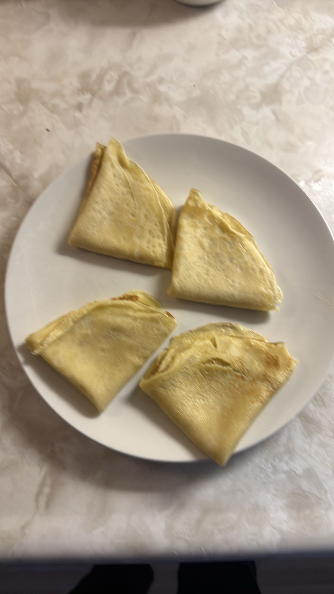 Crêpes pliées