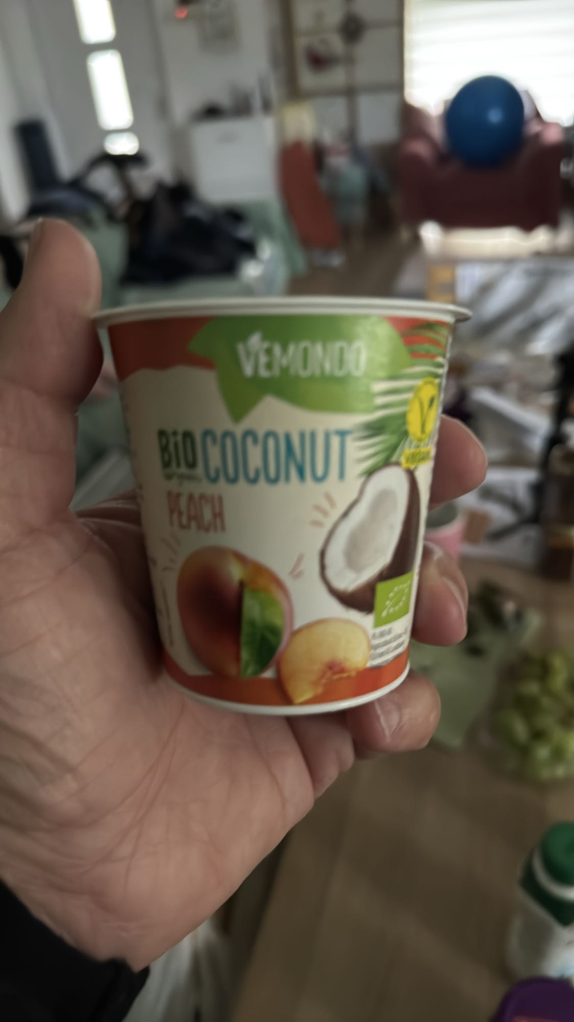 Coconut Peach Yogurt