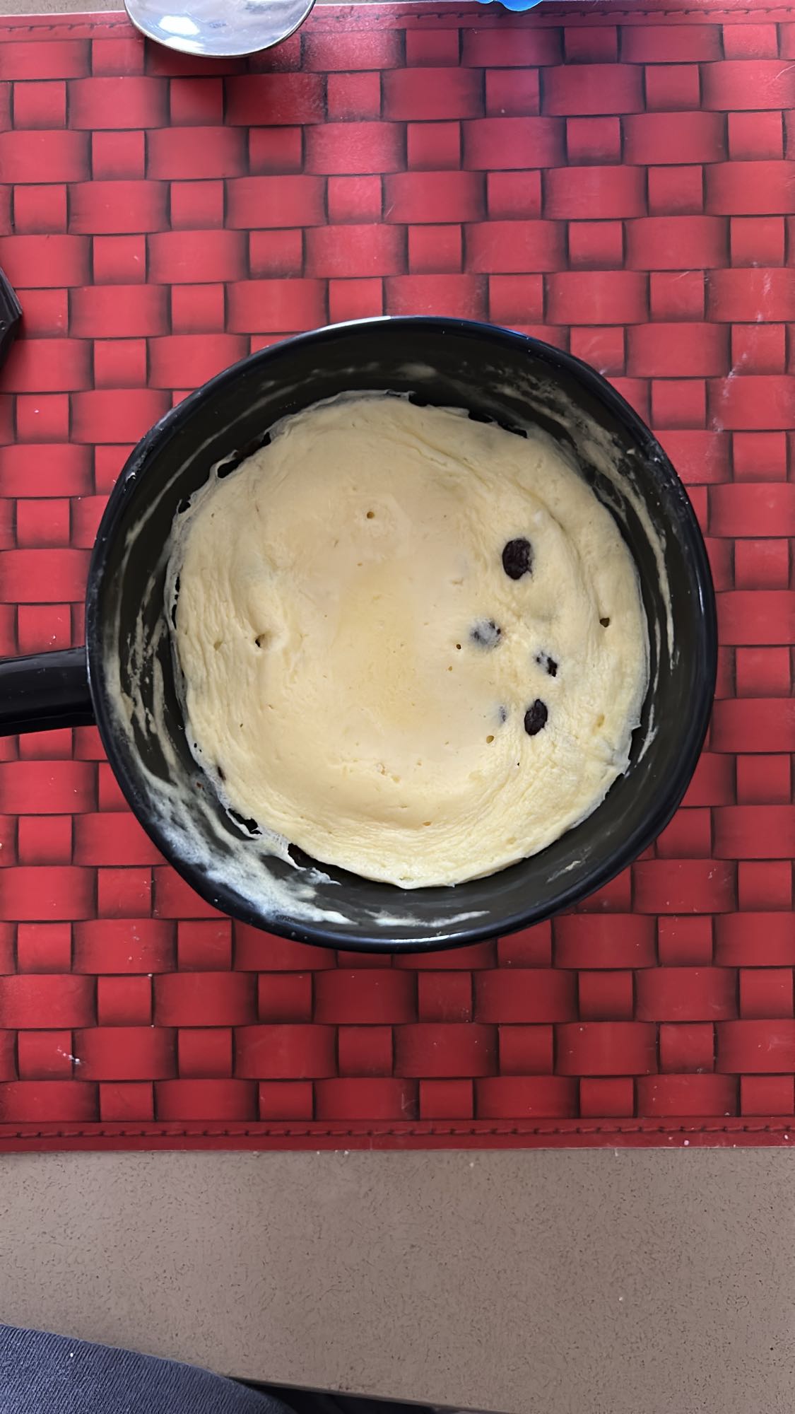 torta in tazza uvetta