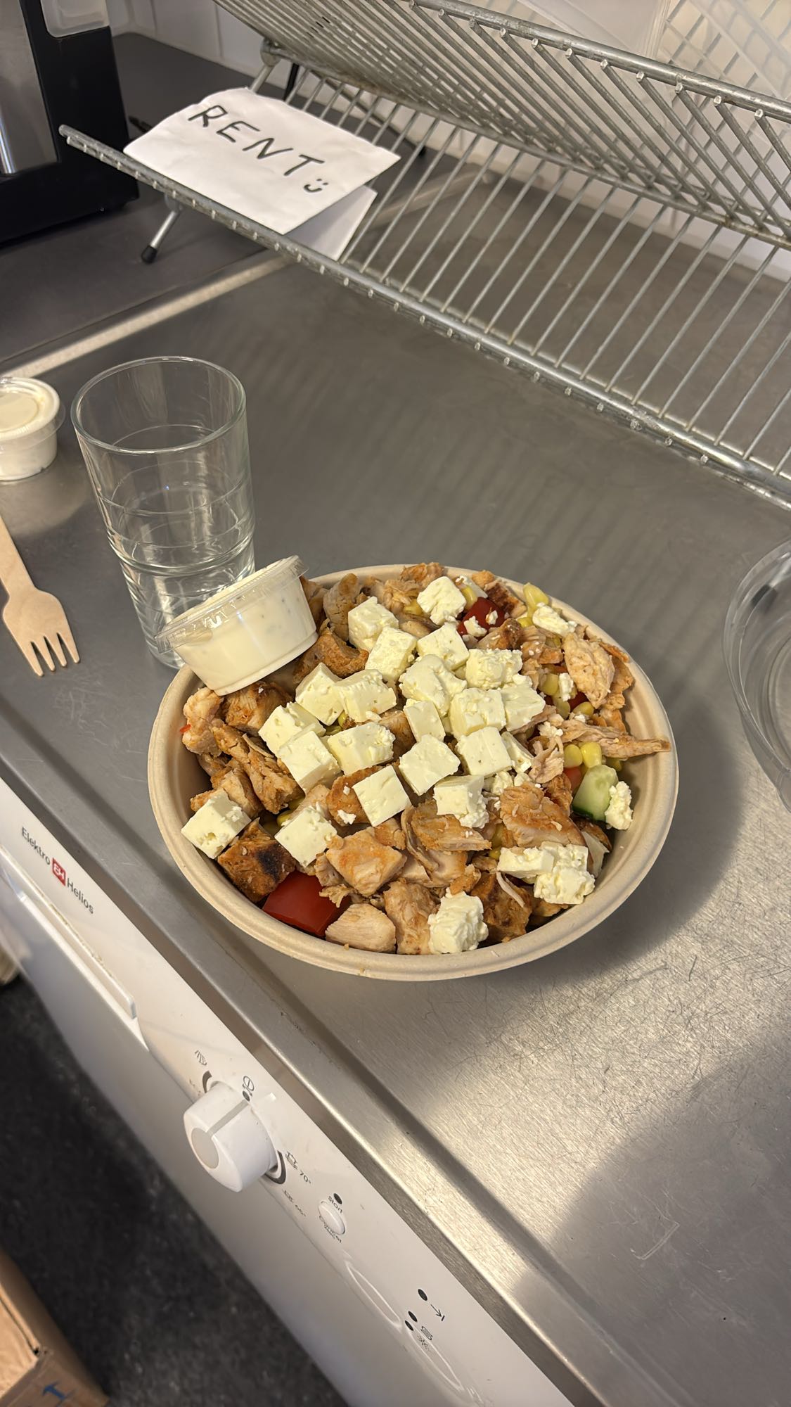 Kycklingsallad med feta