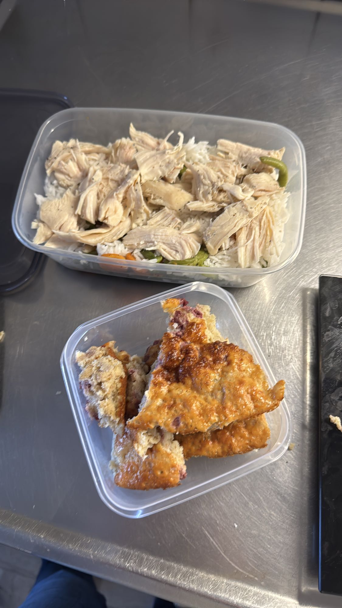 Kyckling med ris och paj