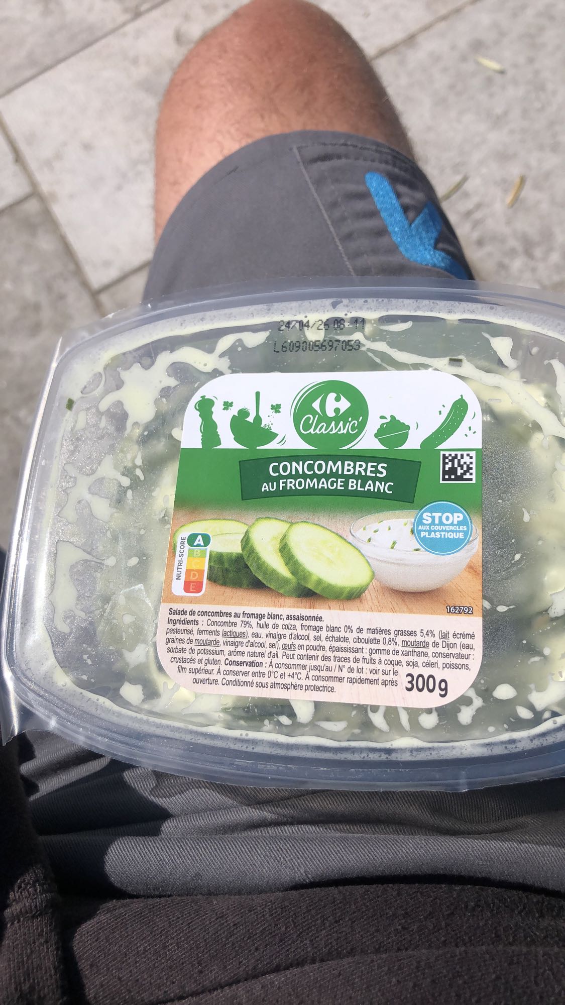 Concombres au fromage blanc