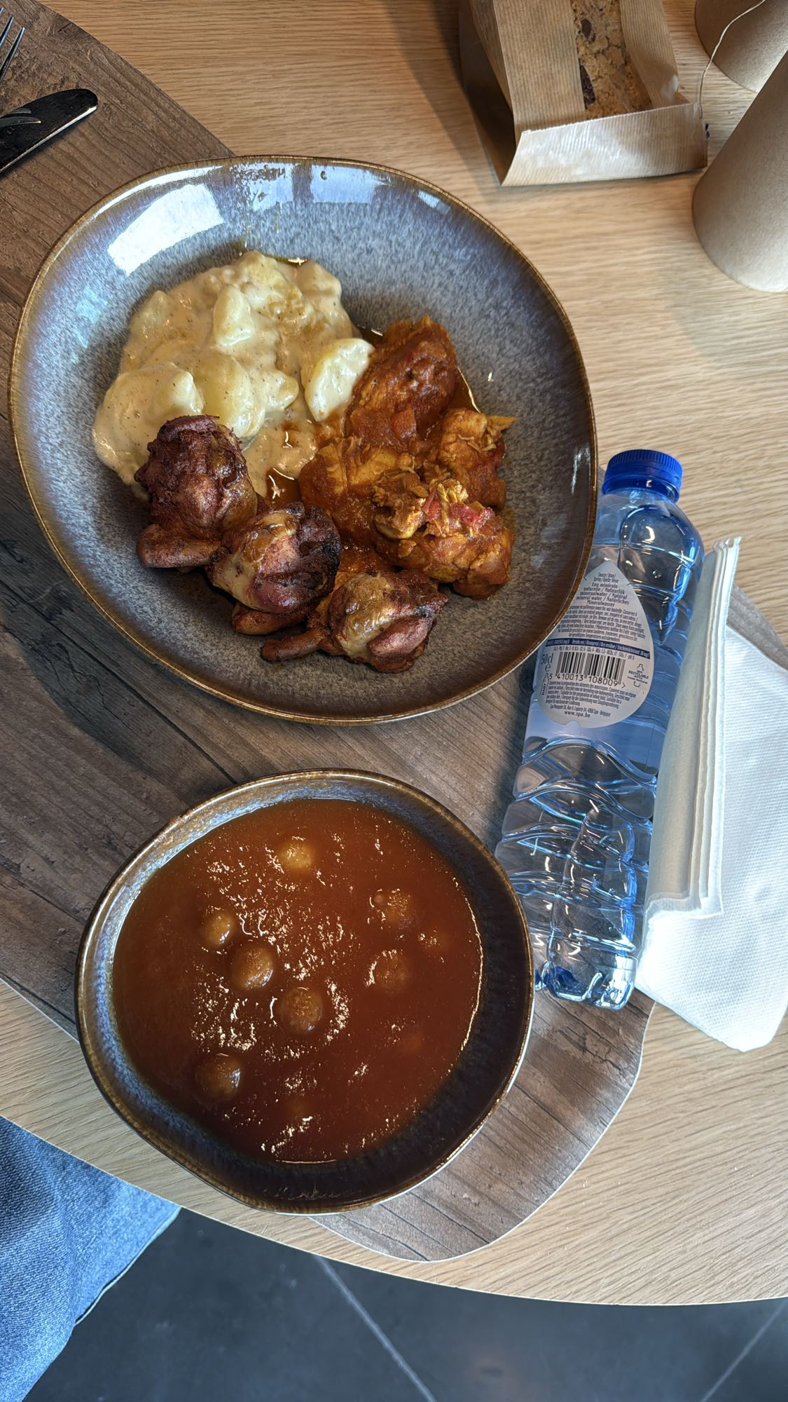 Chicken Plate with Soup