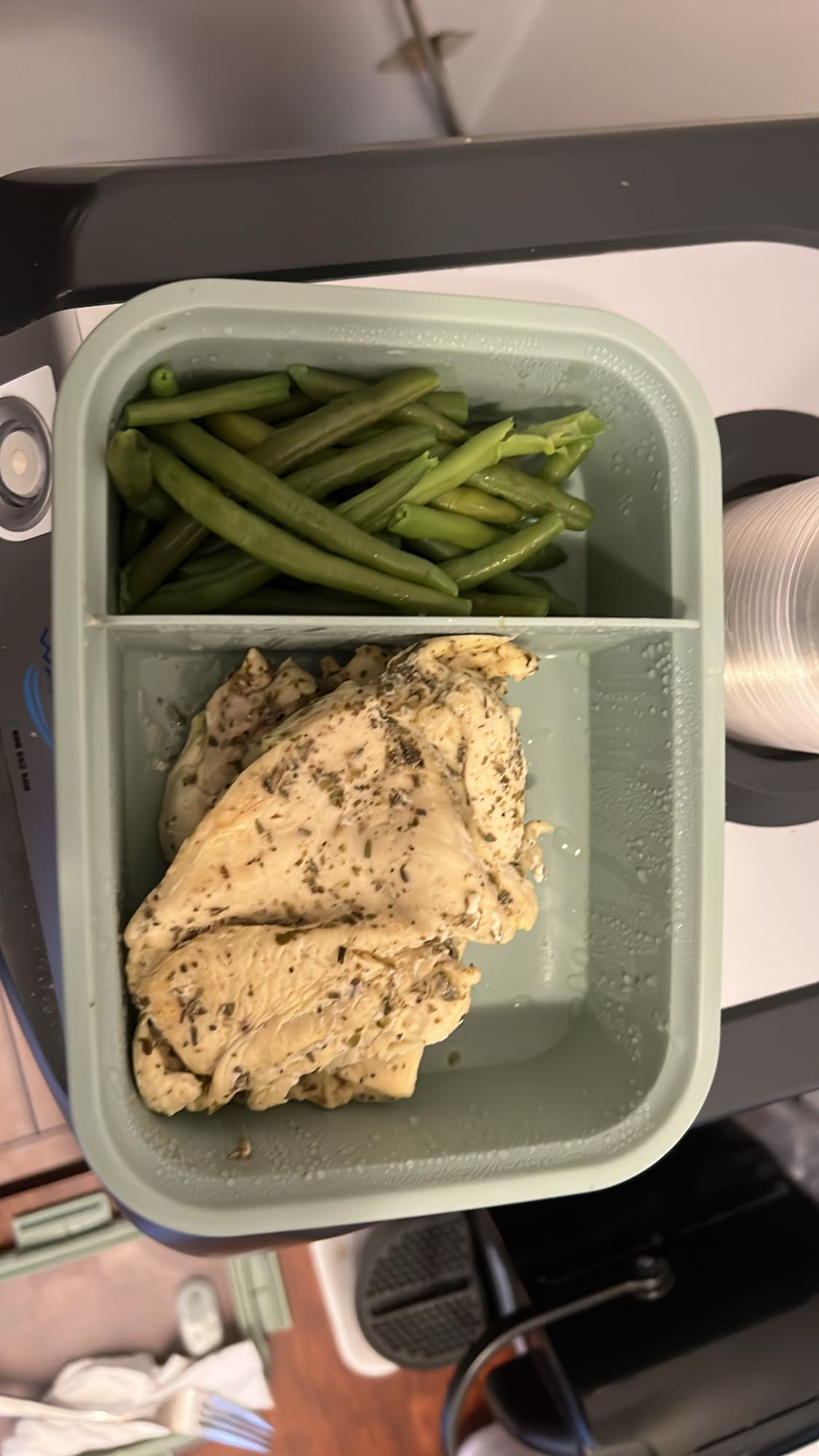 Pollo e fagiolini
