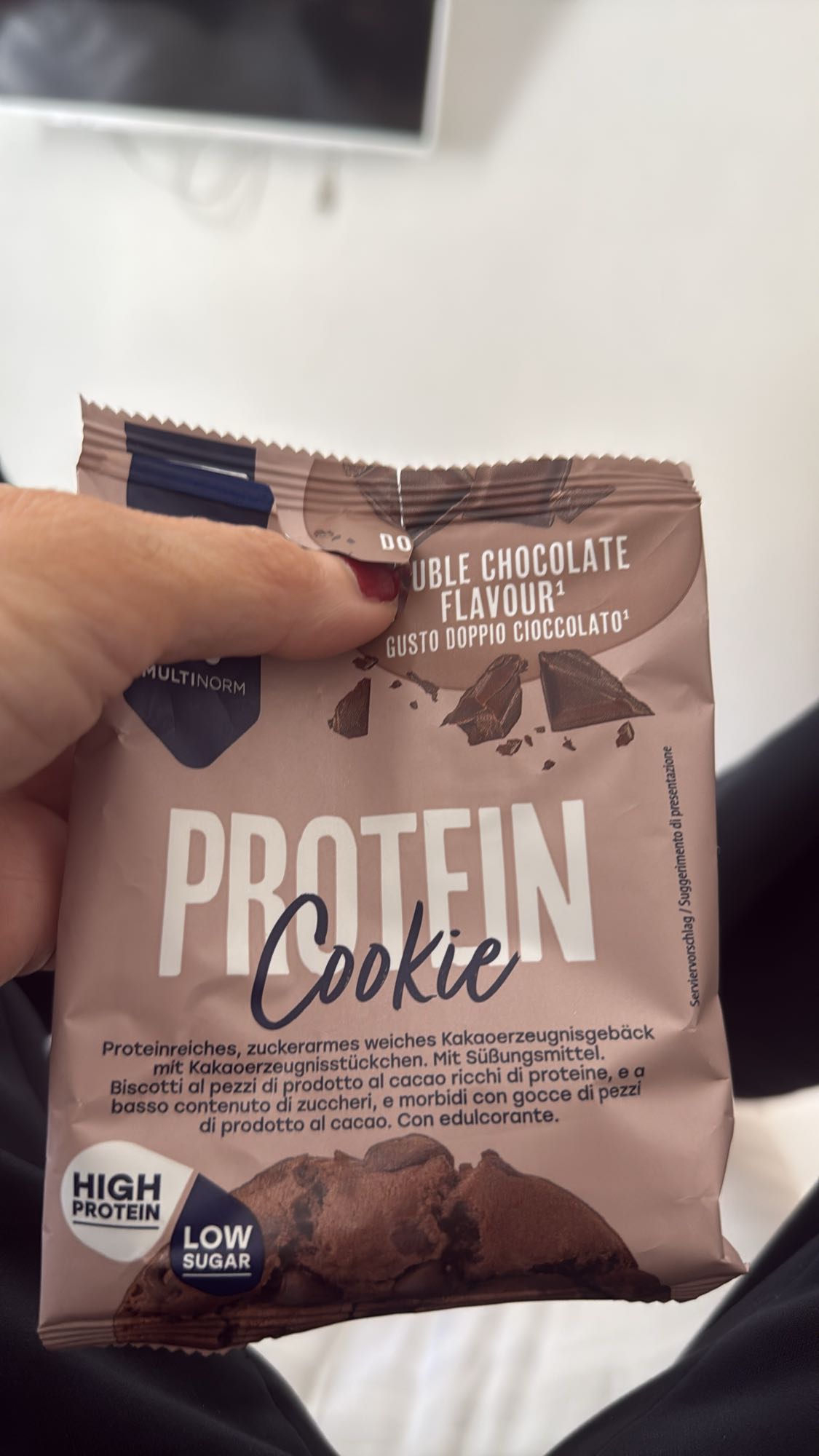 proteïne koekje chocolade