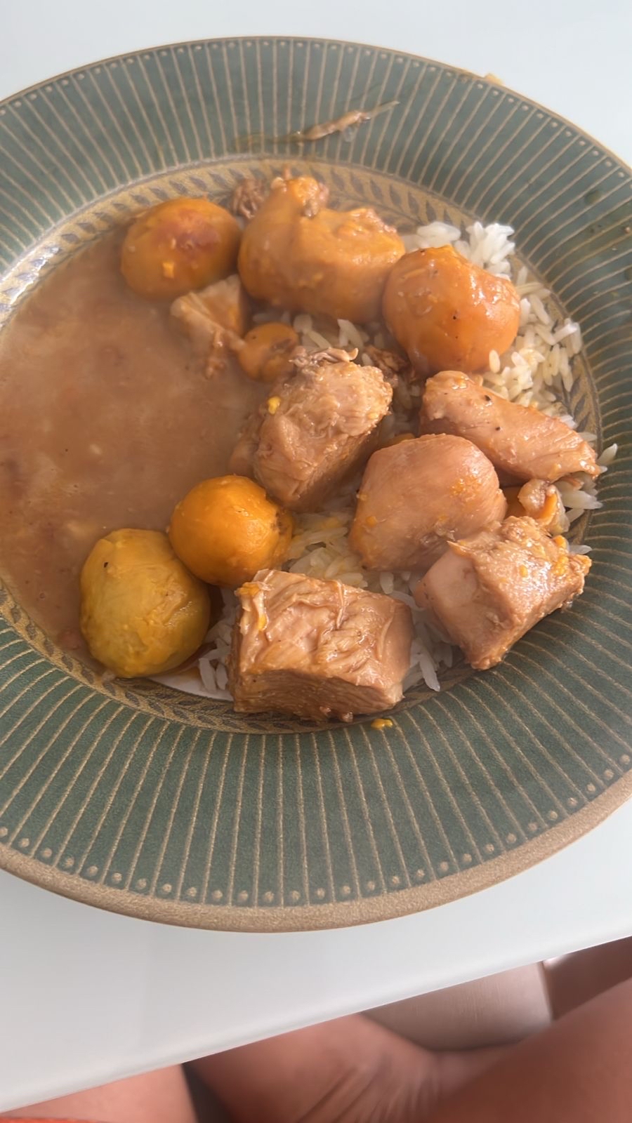 Arroz com frango e pequi