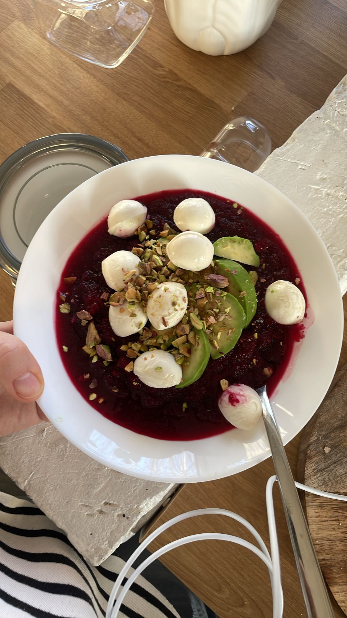 Buraki z mozzarellą