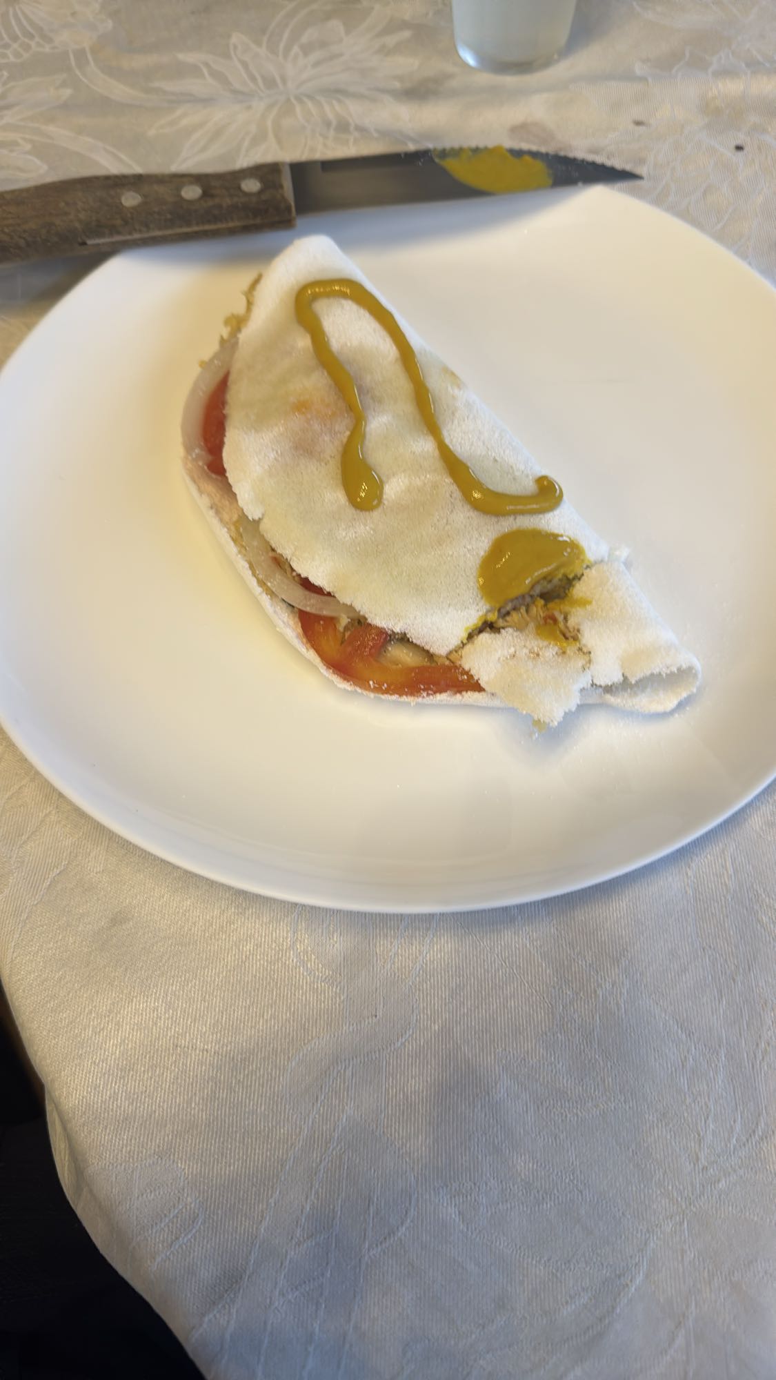 Tapioca com sardinha