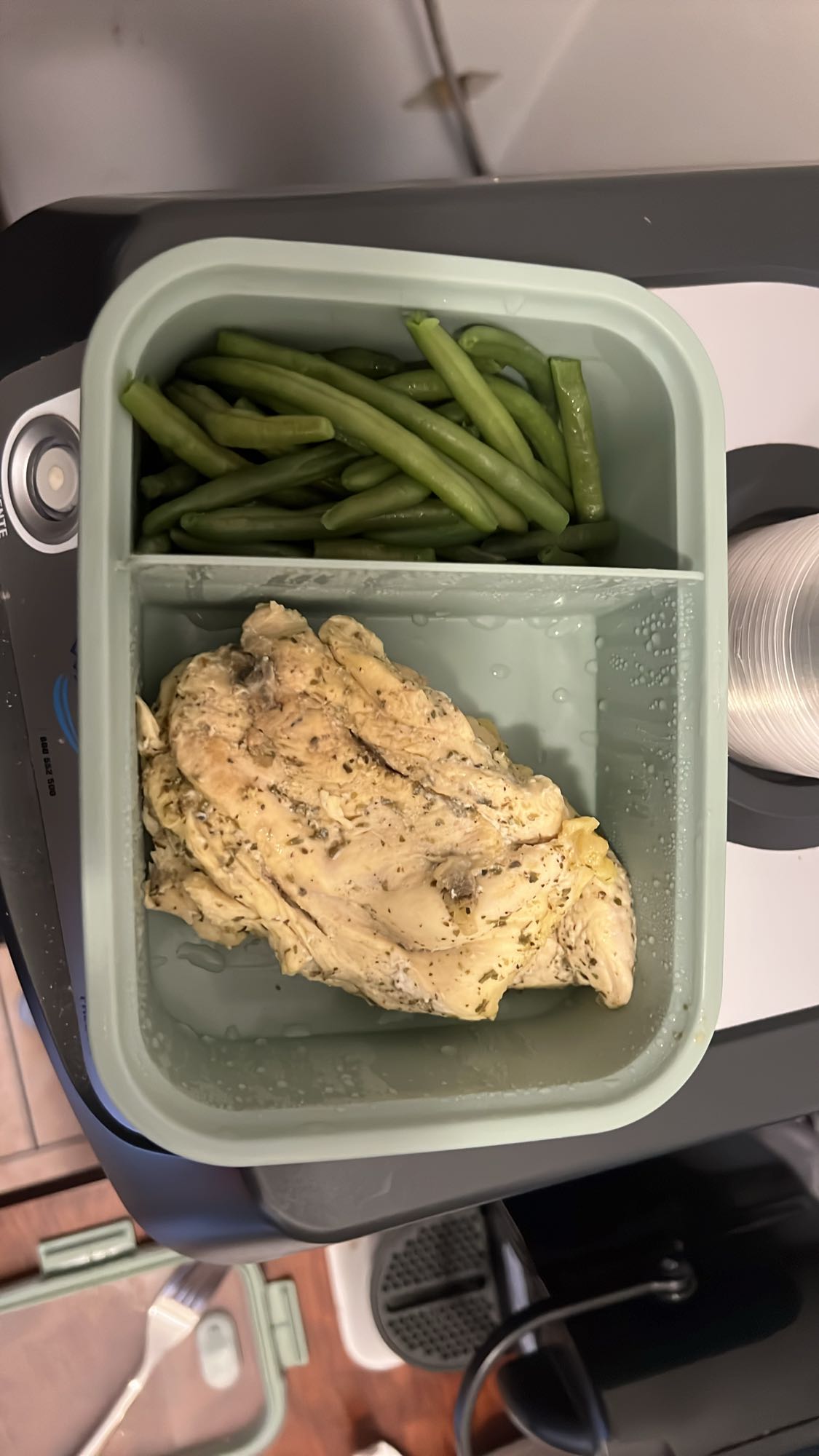 Pollo e fagiolini
