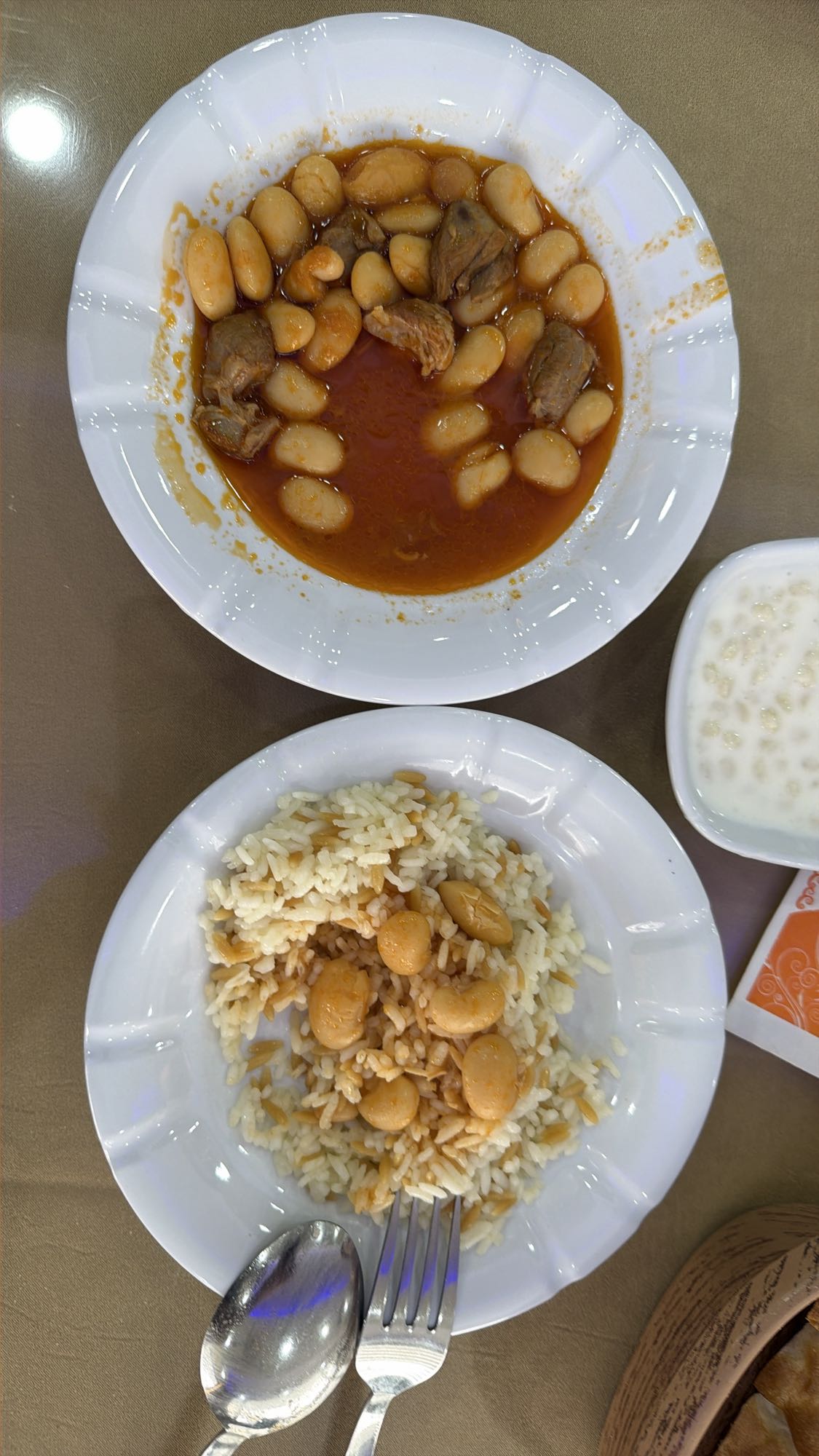 Etli kuru fasulye pilav