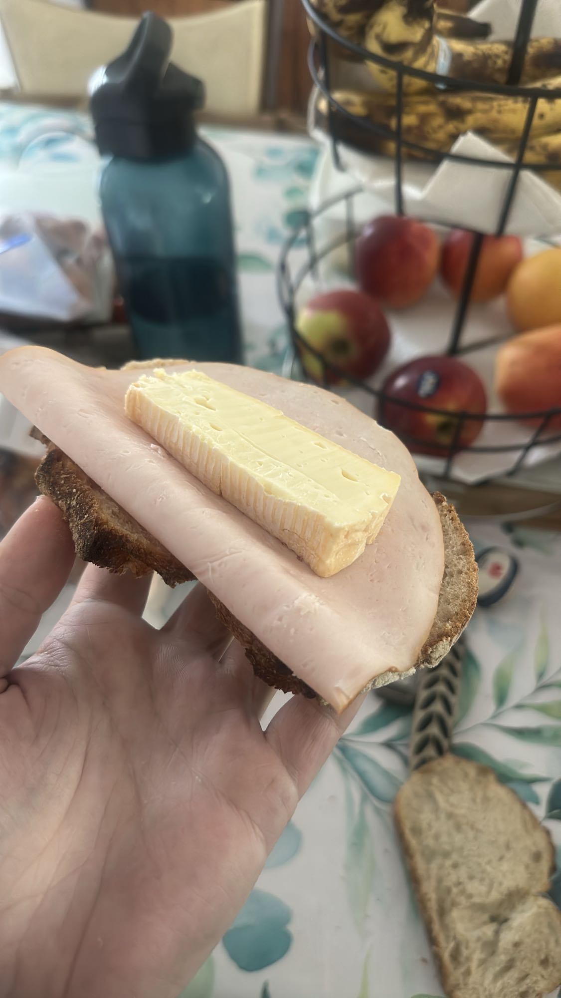 Tartine dinde et brie