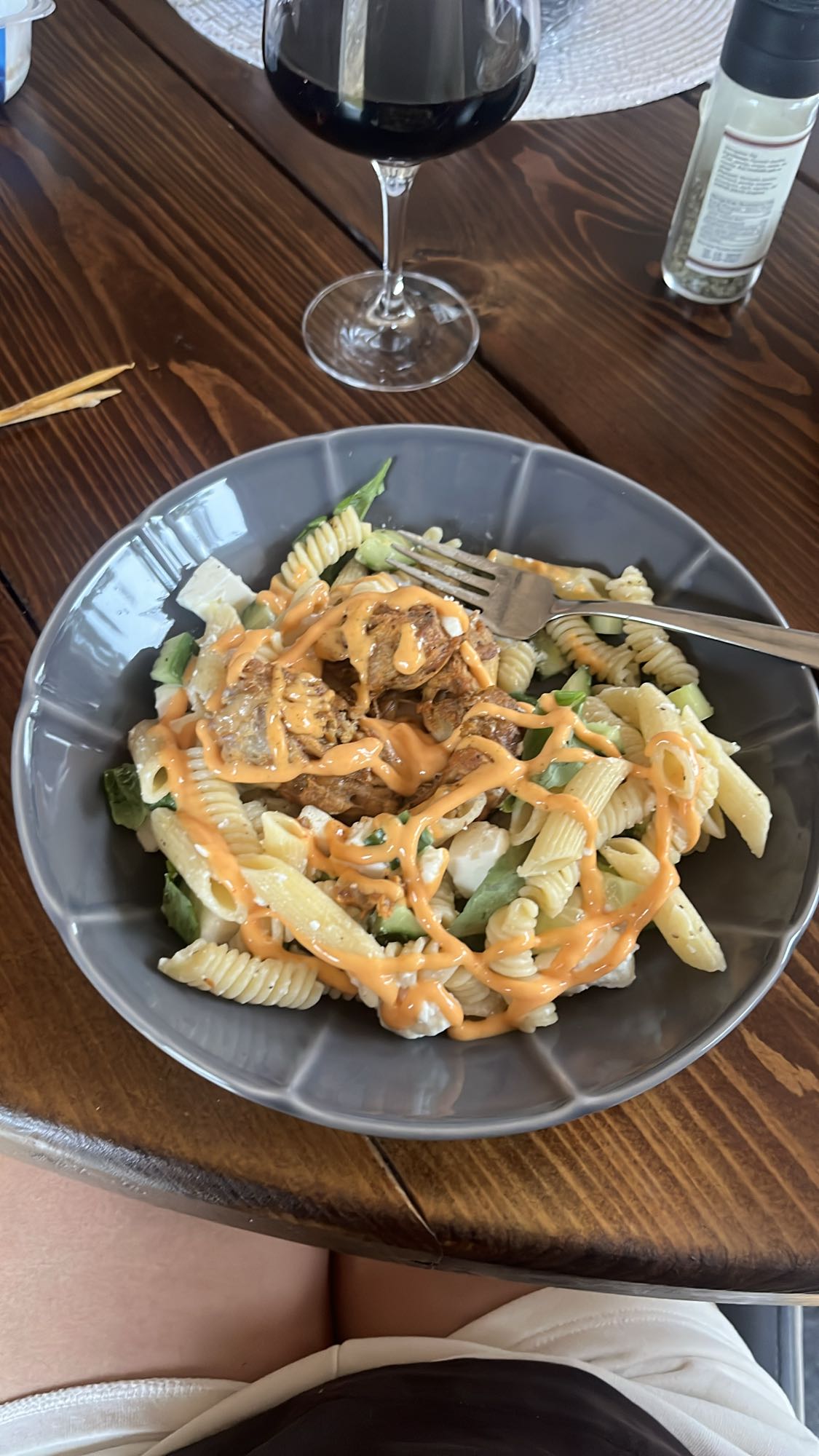 Pastasallad med kyckling