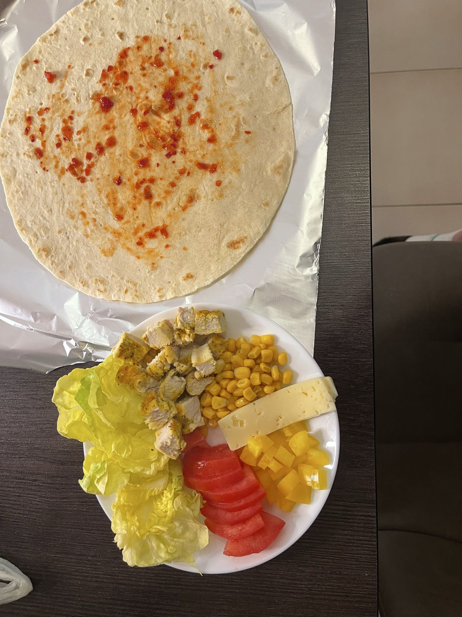 Тортилья с курицей