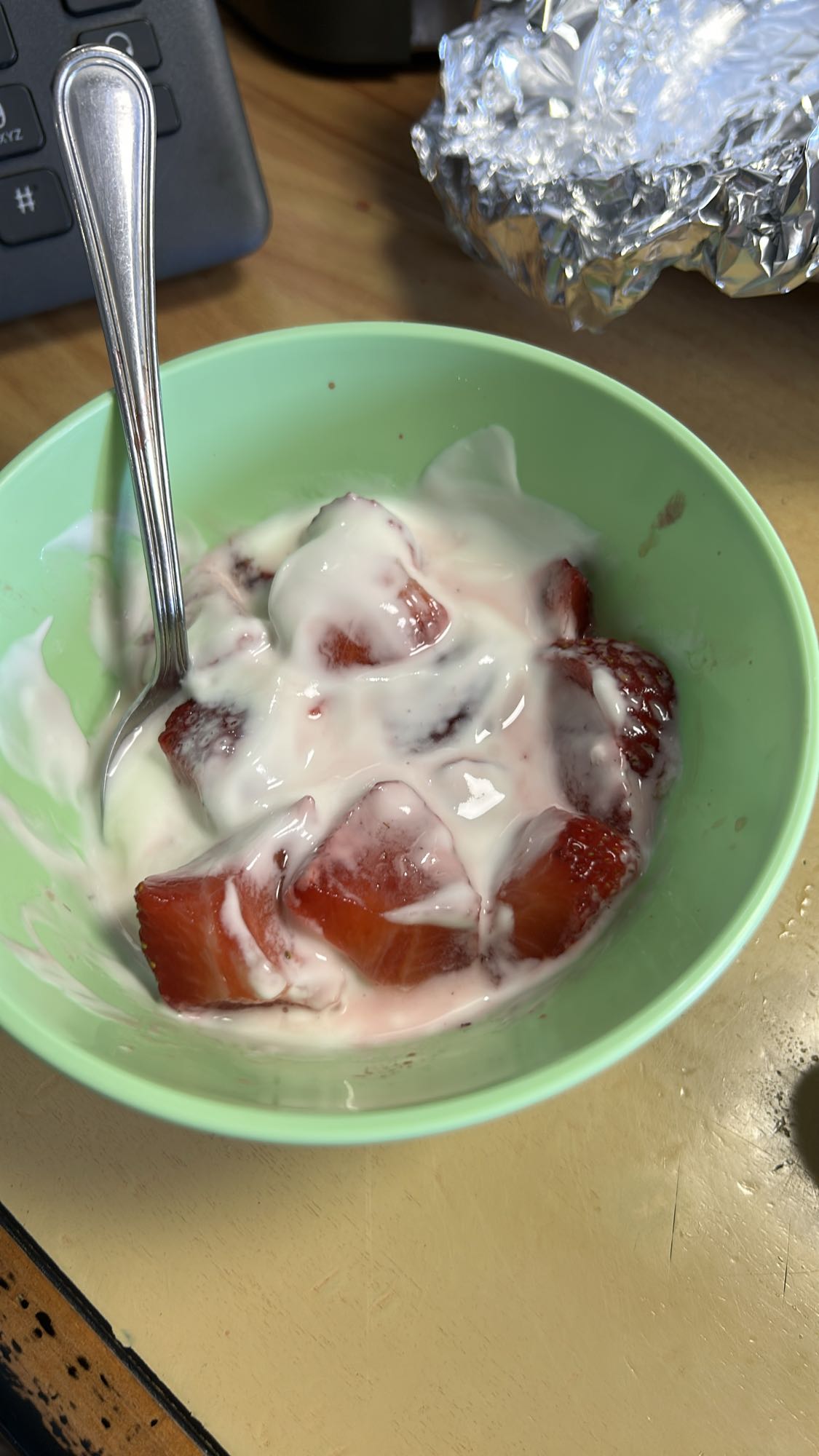 Fragole con yogurt