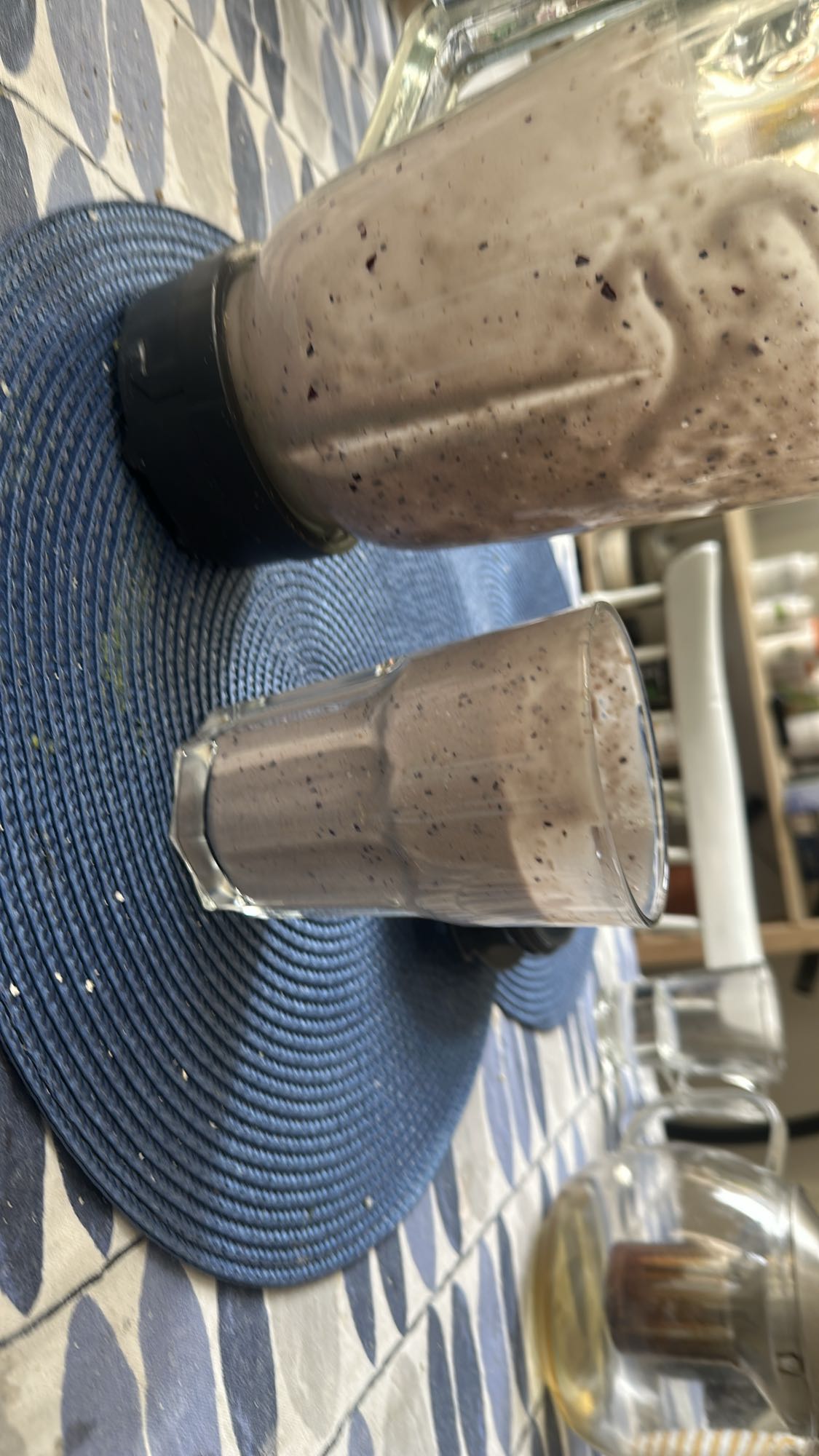 Blåbärsbanansmoothie