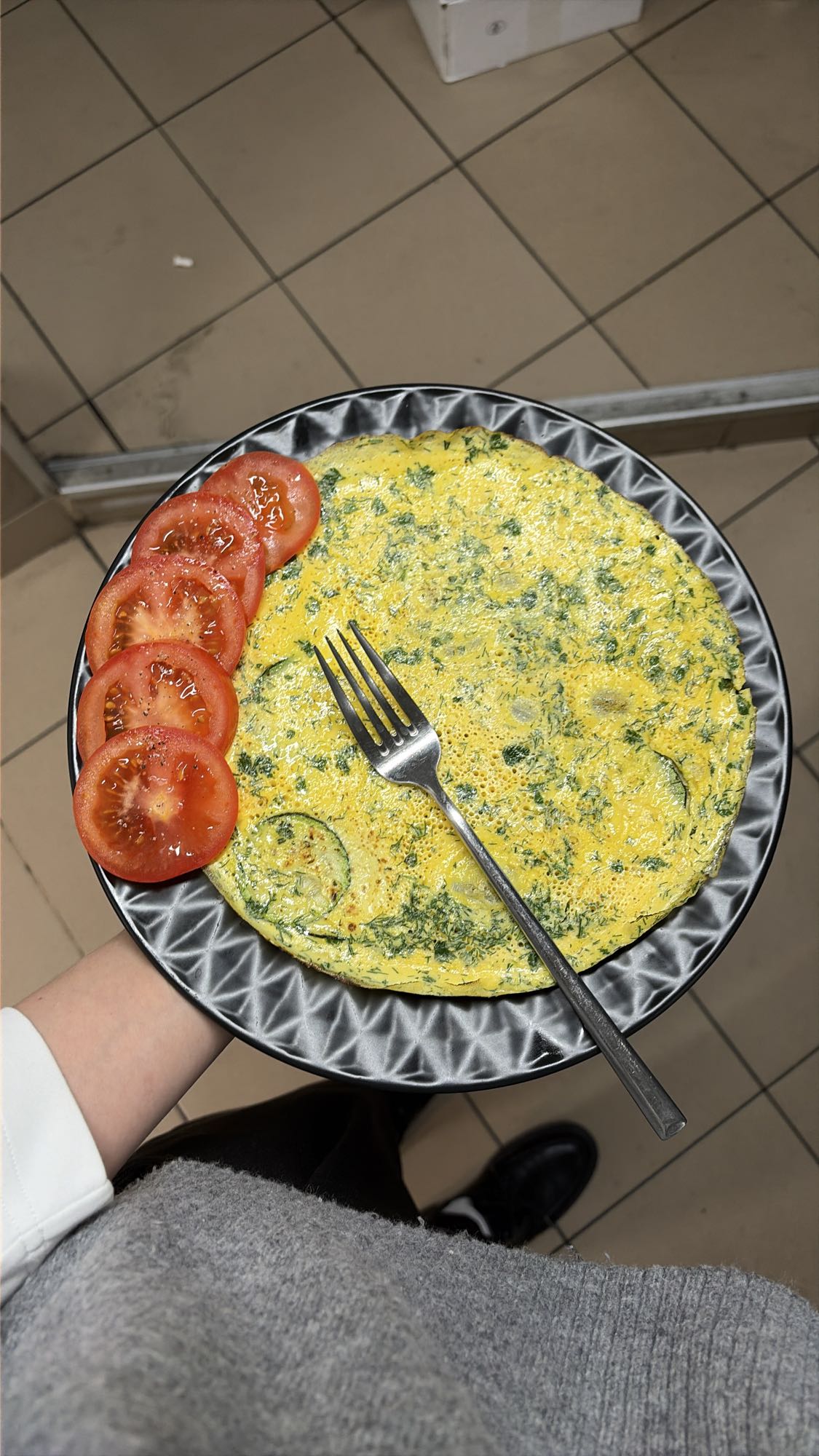 Омлет с овощами