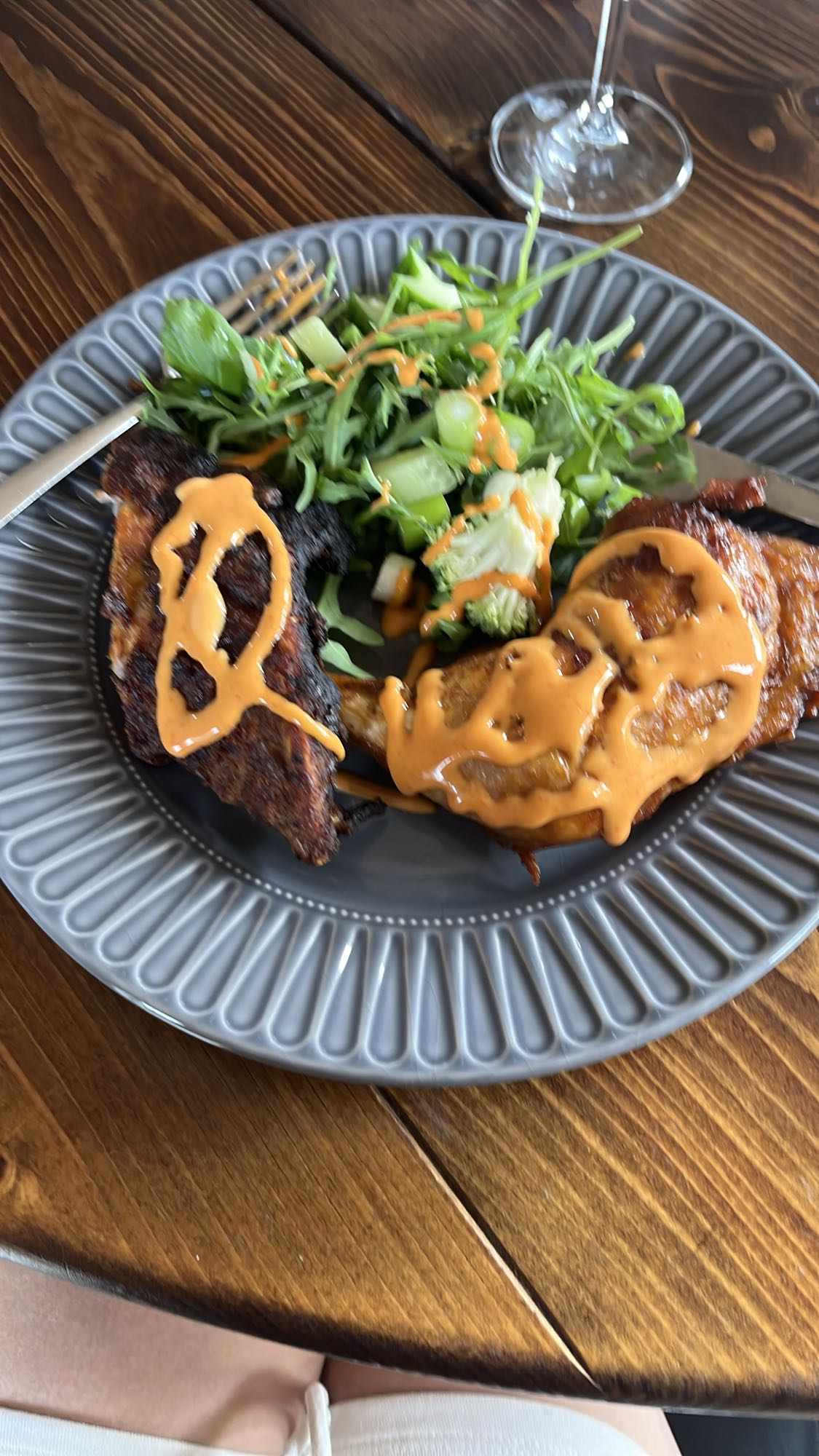 Kyckling med sallad