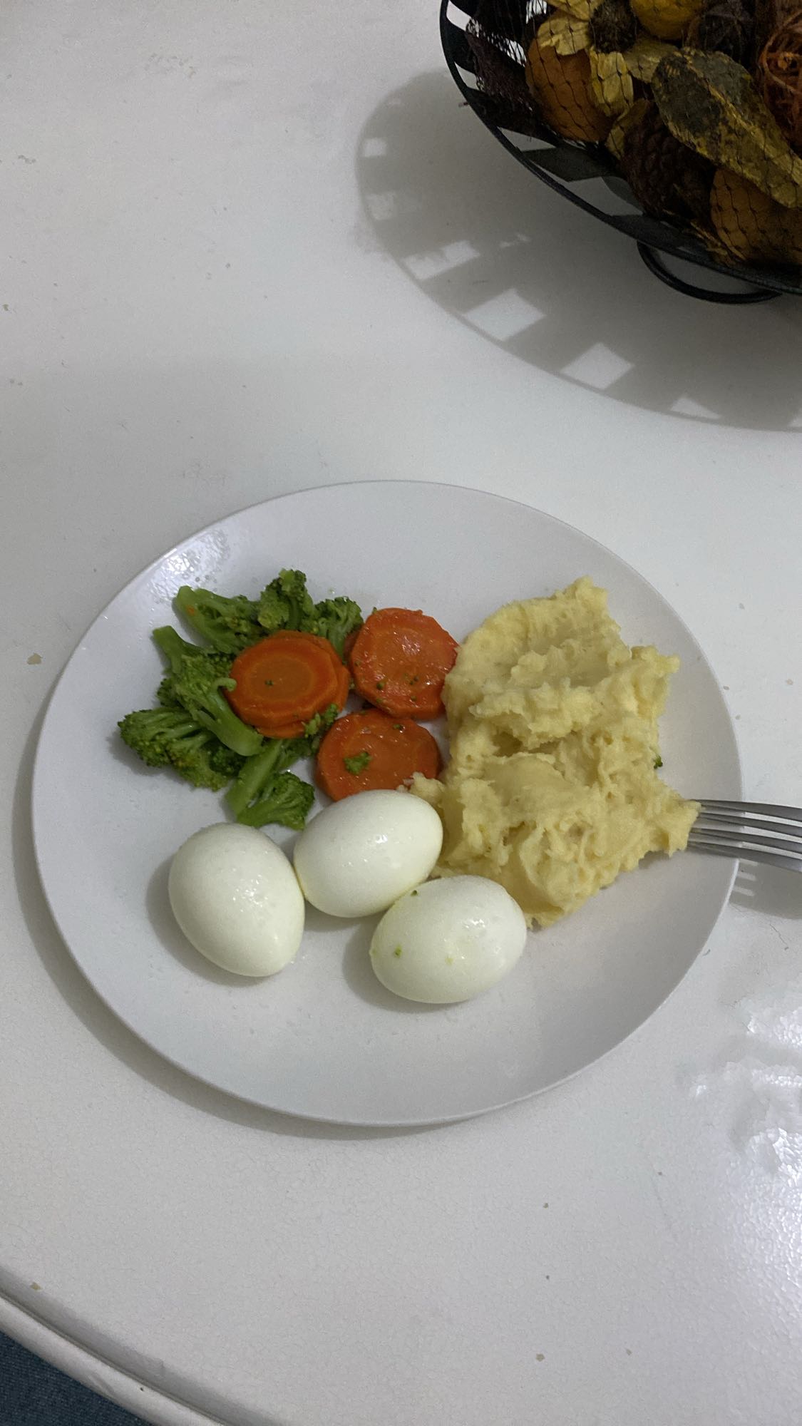 huevos con puré