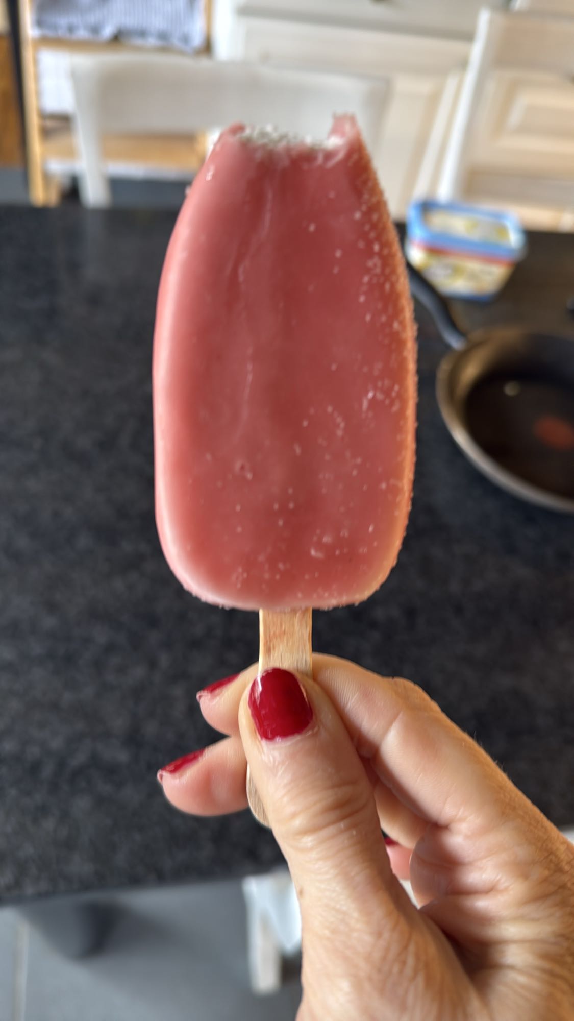 Roze ijslolly