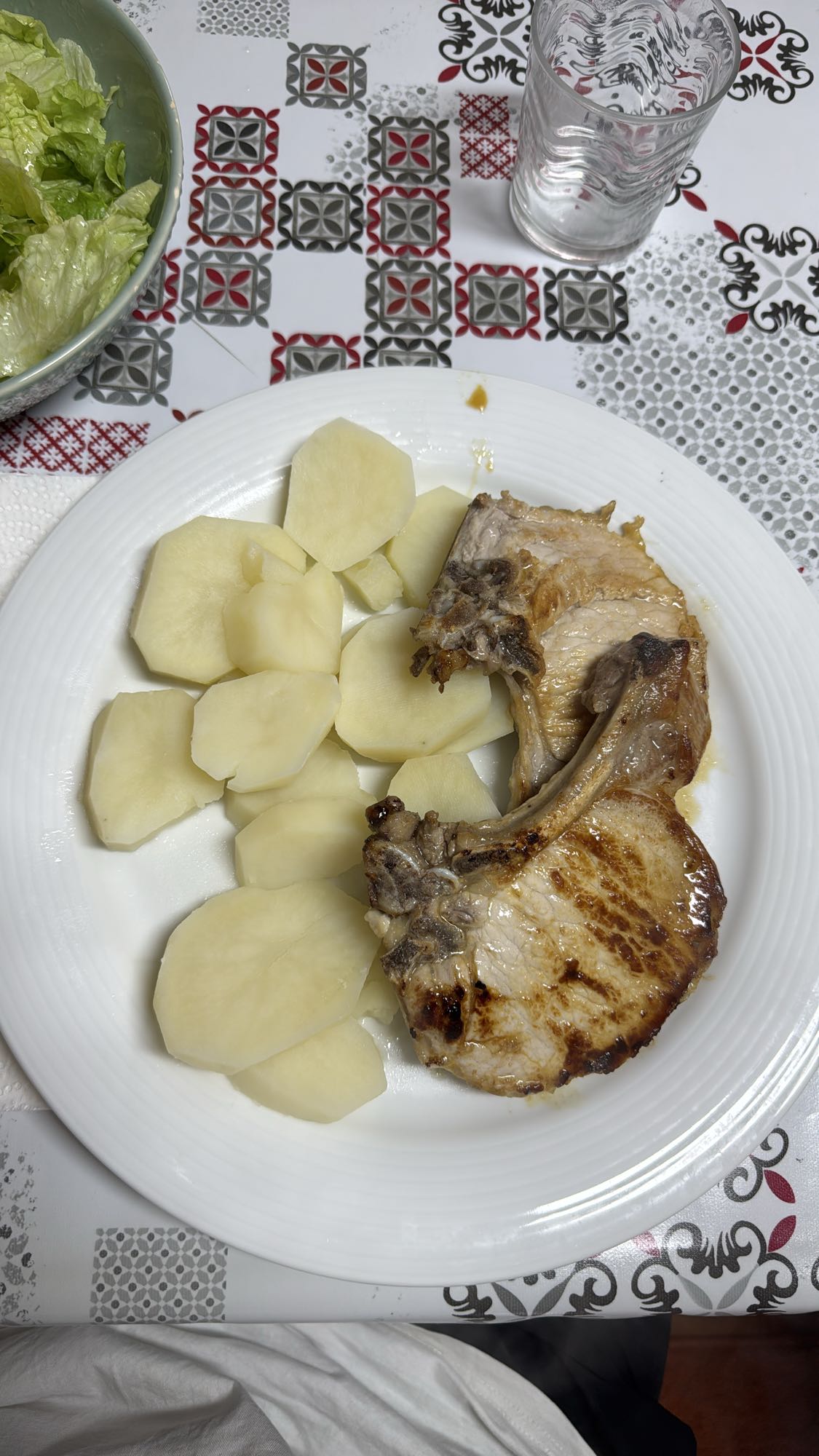 Chuleta con patata