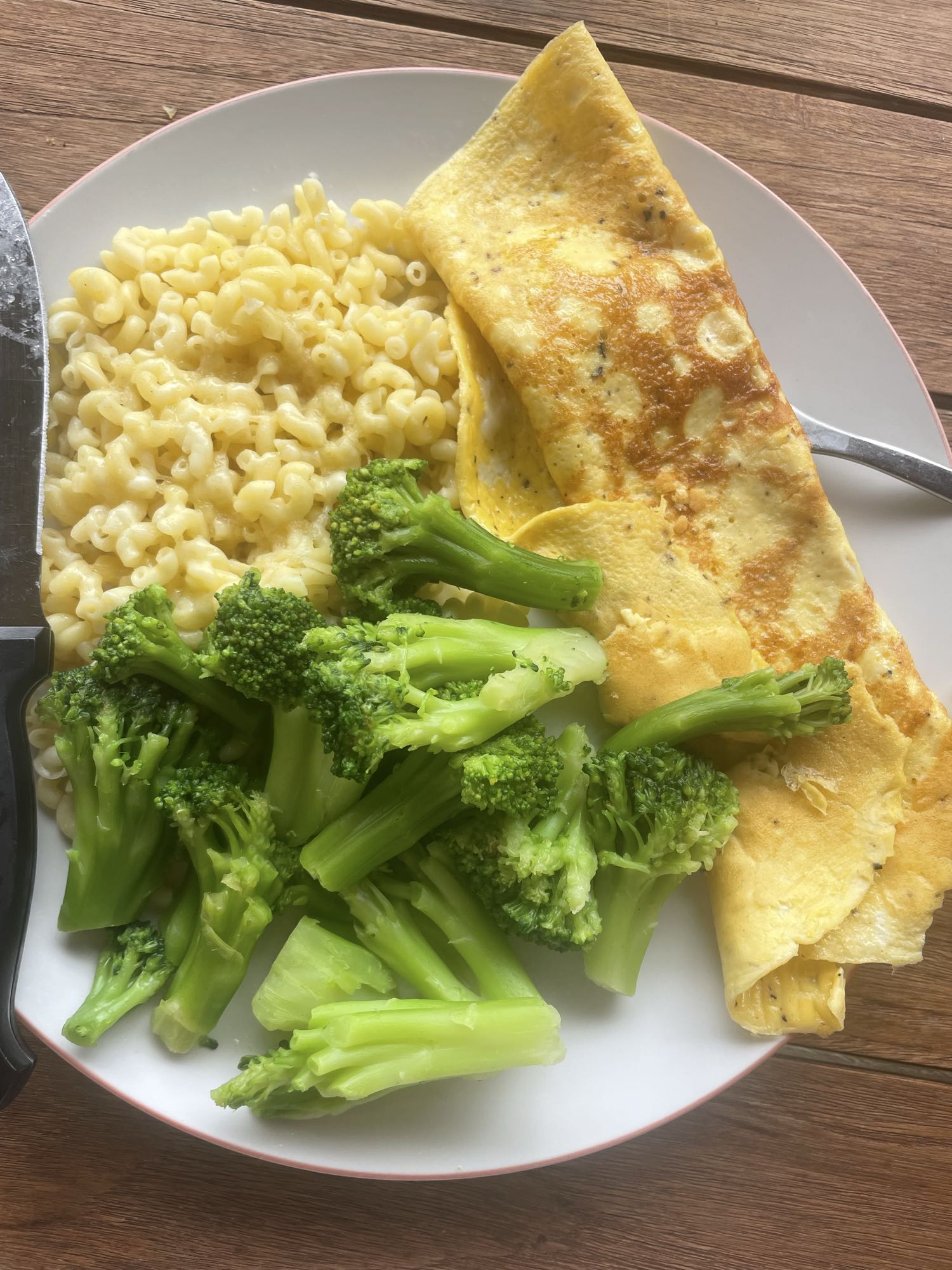 Omelette pâtes brocoli