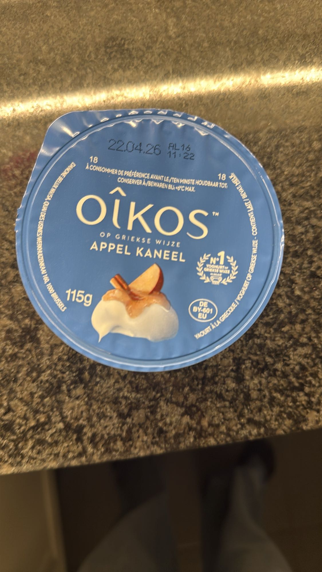 Griekse yoghurt appel kaneel