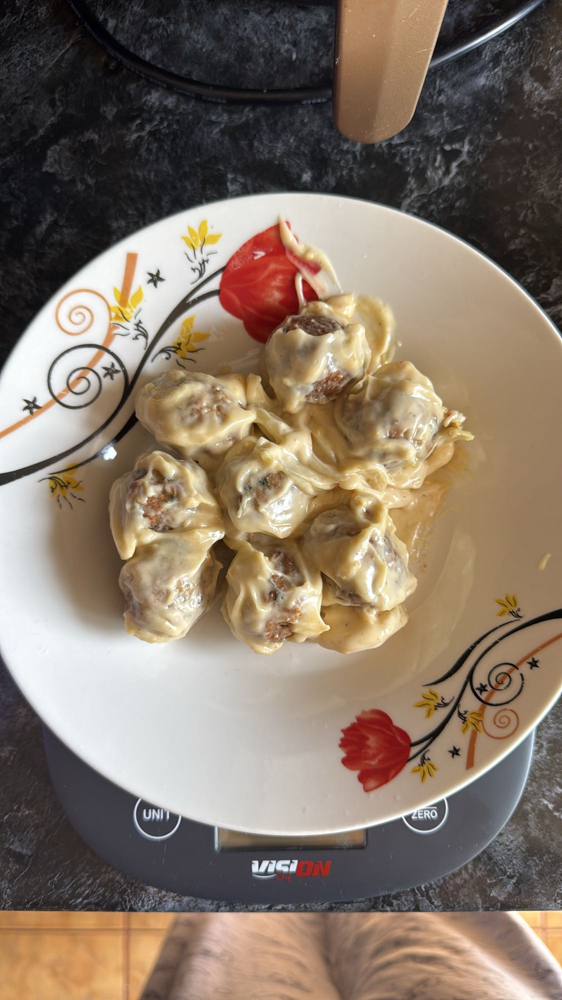 Chiftele cu sos crem