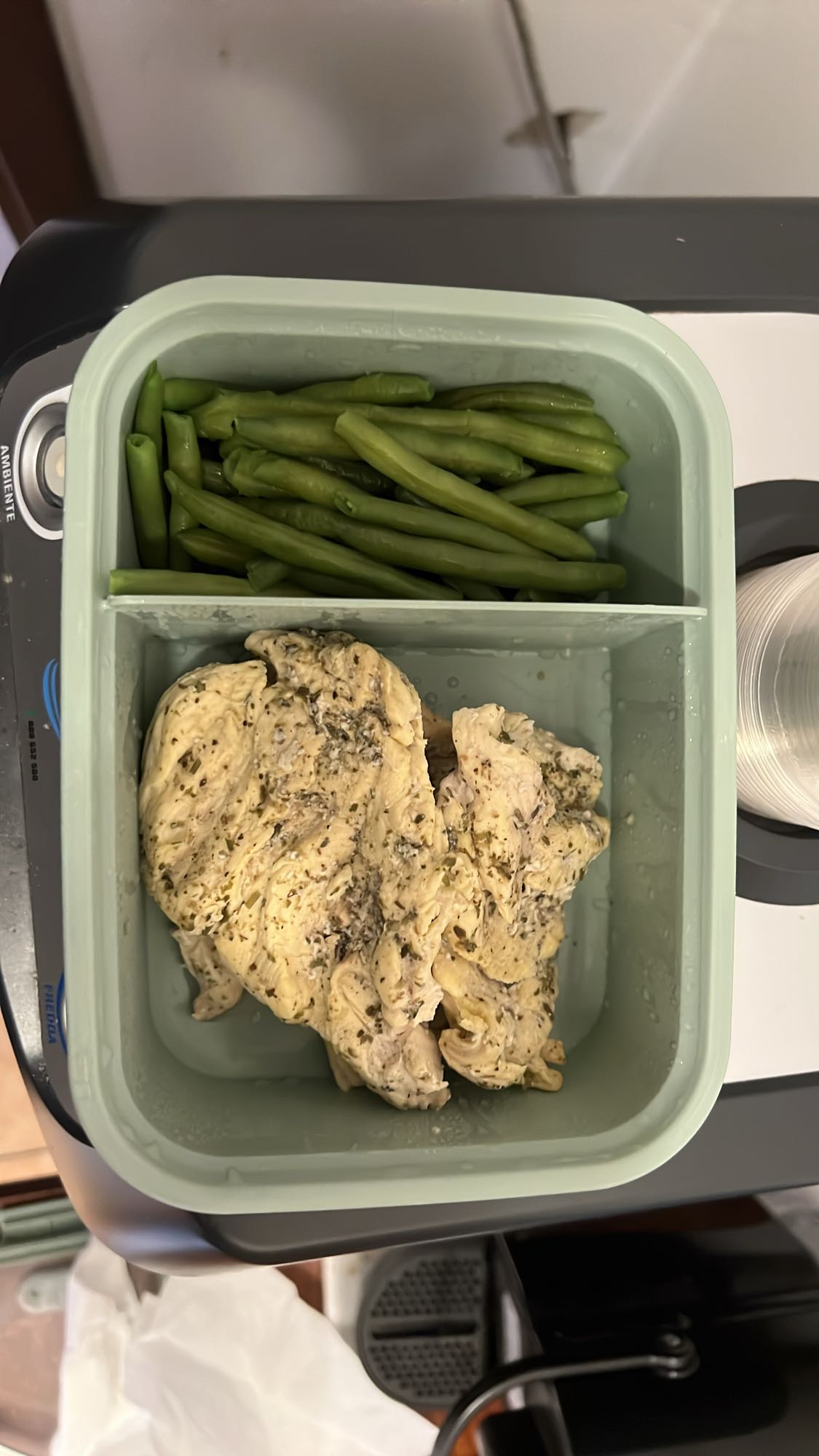 Pollo e fagiolini